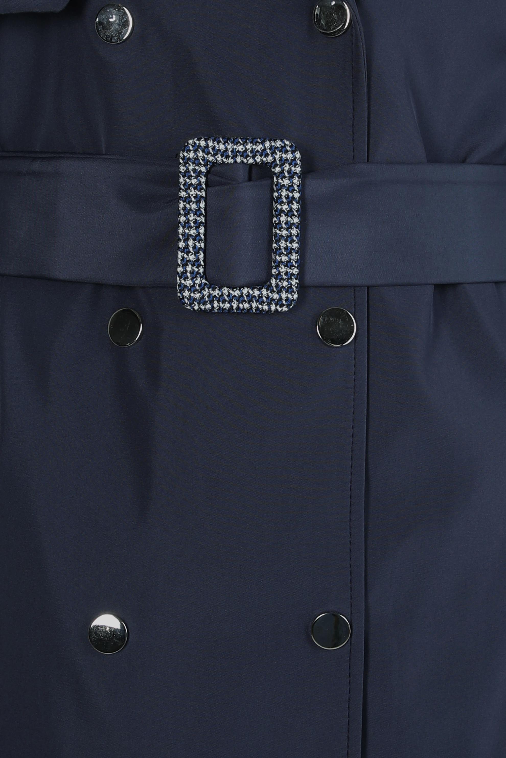 Tesettür giyim LACİVERT KEMERLİ PARDESÜ 10805