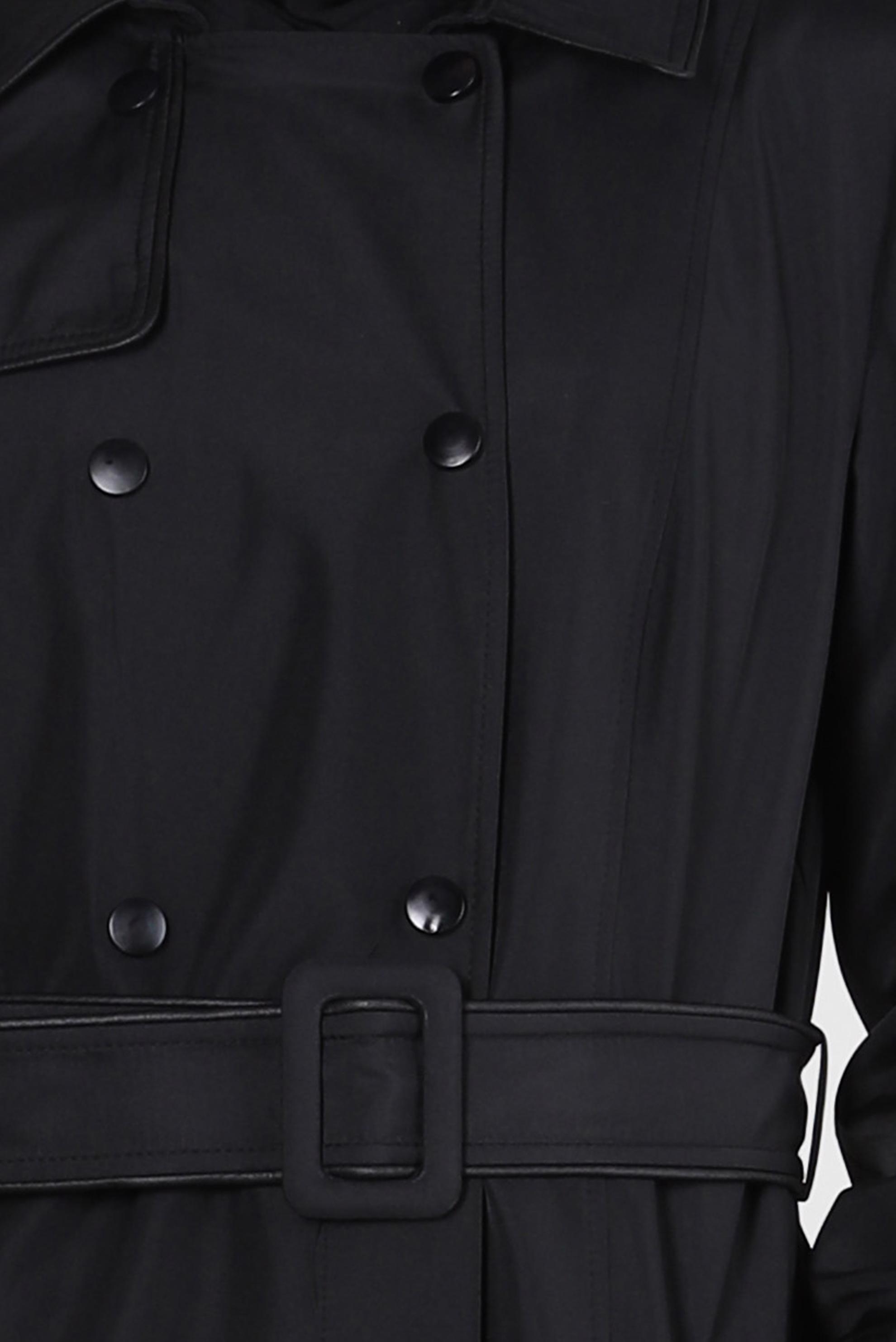 Tesettür giyim SİYAH KEMERLİ CEPLİ PARDESÜ 10806