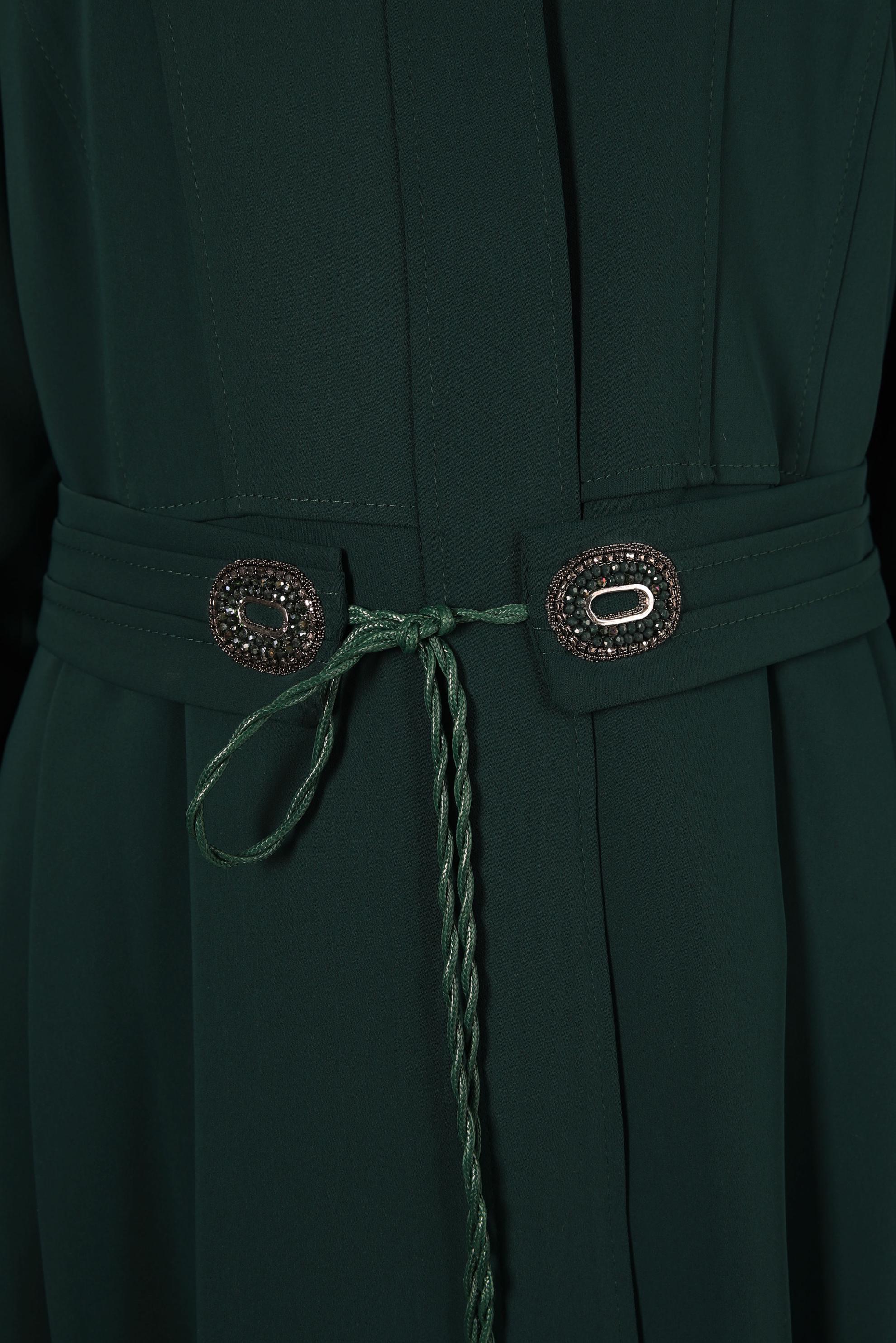 Vêtements hijab VERT PARDESSUS CEINTURE 10821