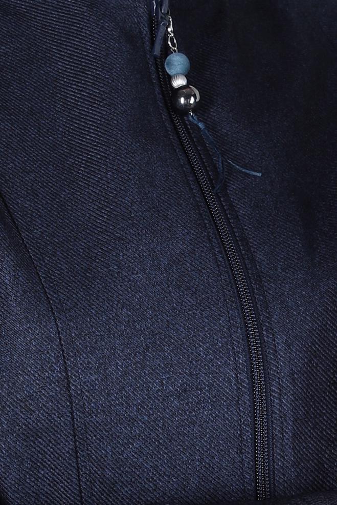 Vêtements hijab BLEU MARINE PARDESSUS CEINTURE 10828 - ALVİNA