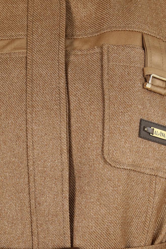 Vêtements hijab BRUN PARDESSUS CEINTURE 10832 - ALVİNA