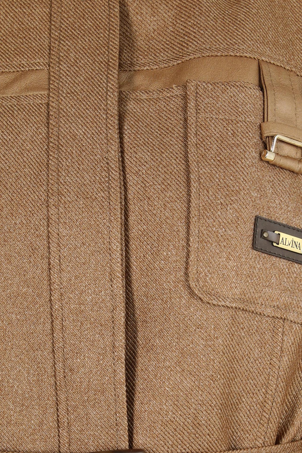 Vêtements hijab BRUN PARDESSUS CEINTURE 10832