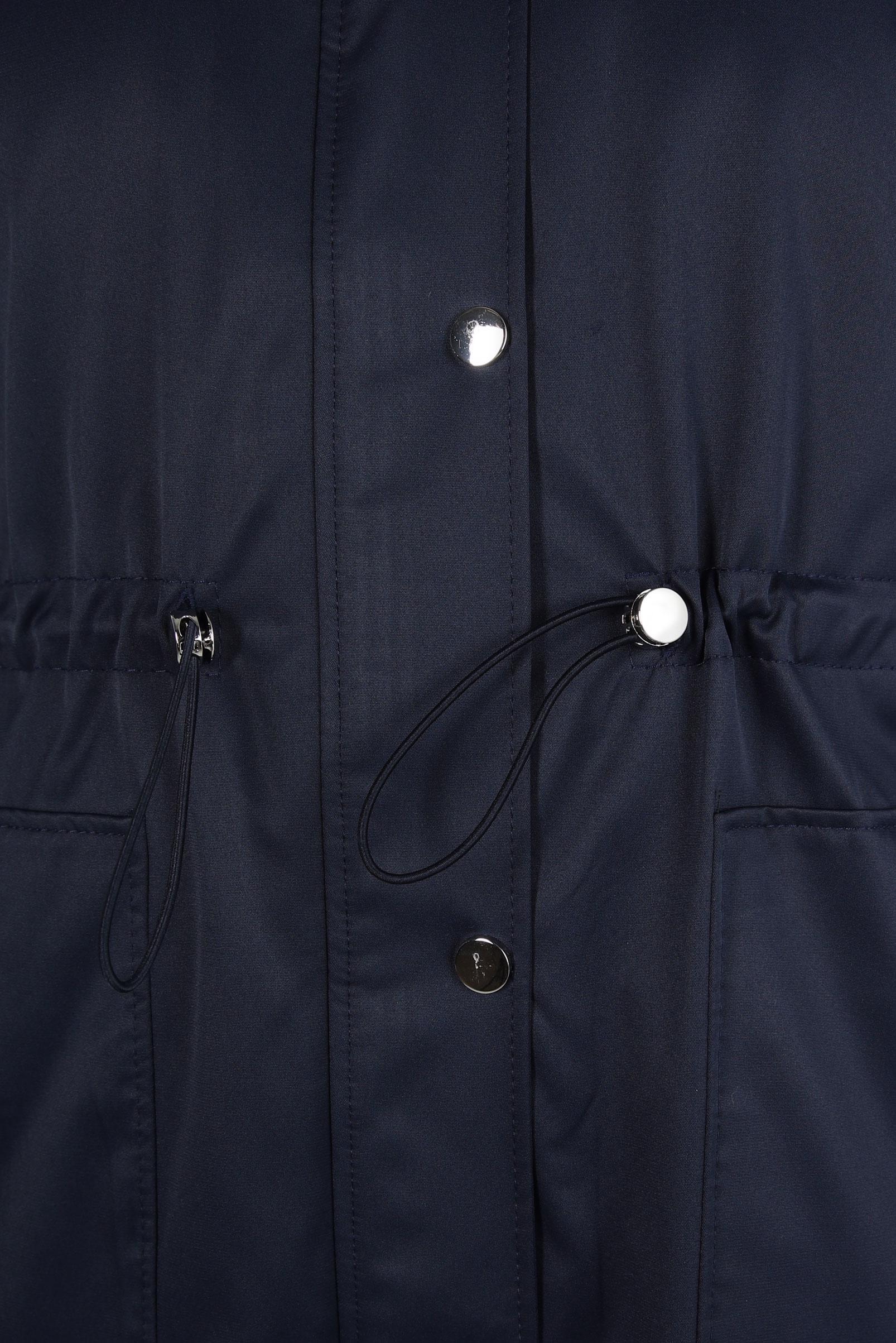 Tesettür giyim LACİVERT KAPÜŞONU KÜRKLÜ PARKA 90261