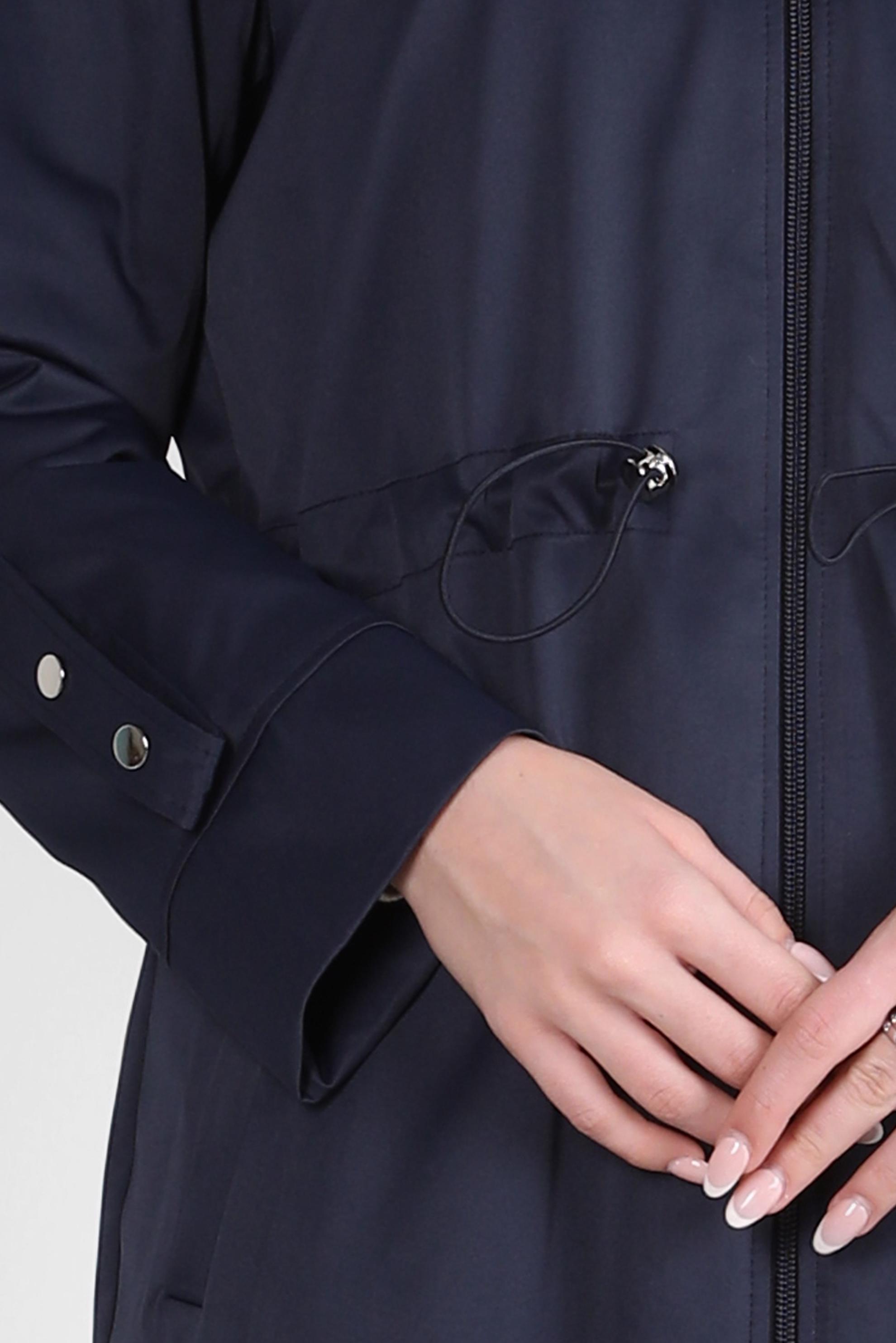 Tesettür giyim LACİVERT KAPÜŞONLU PARKA 90266