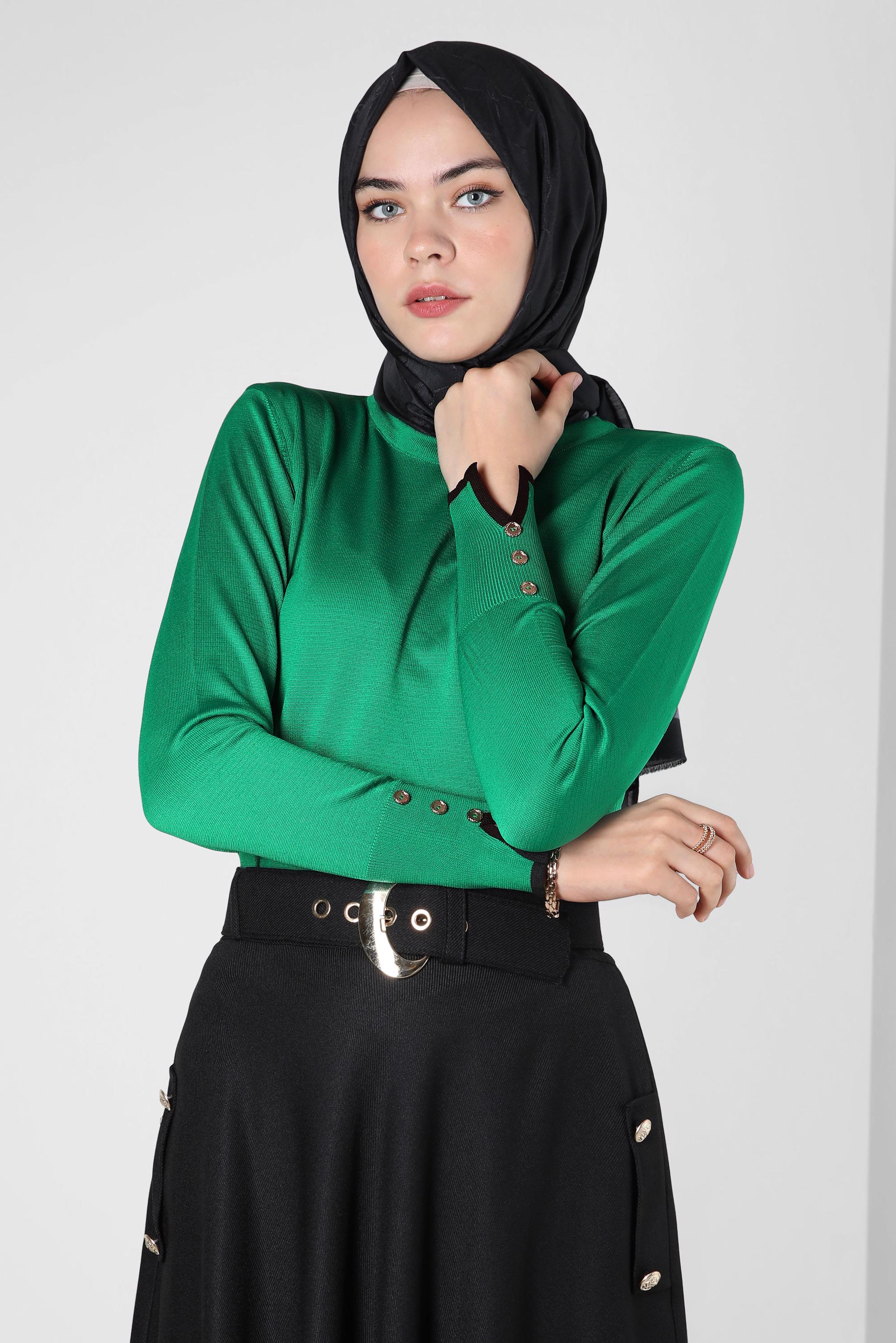 Tesettür giyim SİYAH ALVİNA MONOGRAM ŞAL 8300