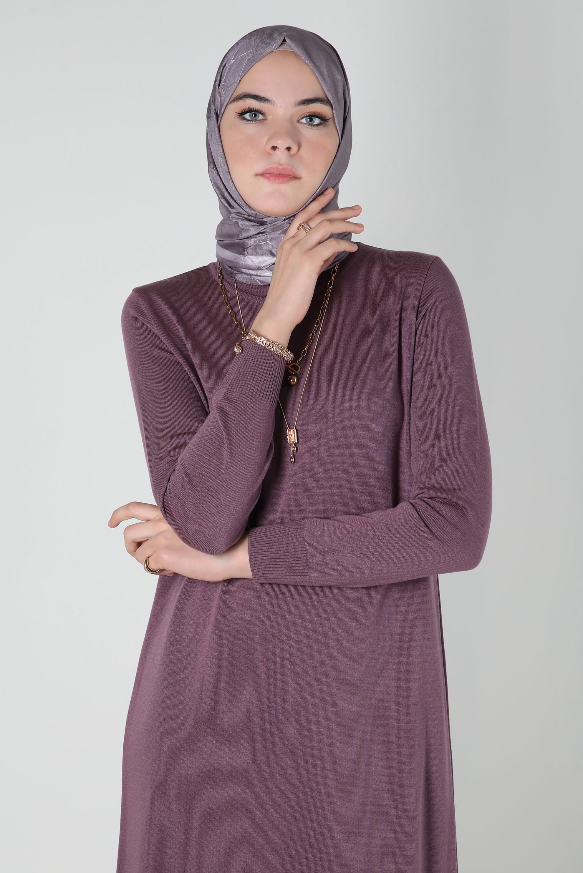 Tesettür giyim GRİ ALVİNA MONOGRAM ŞAL 8300