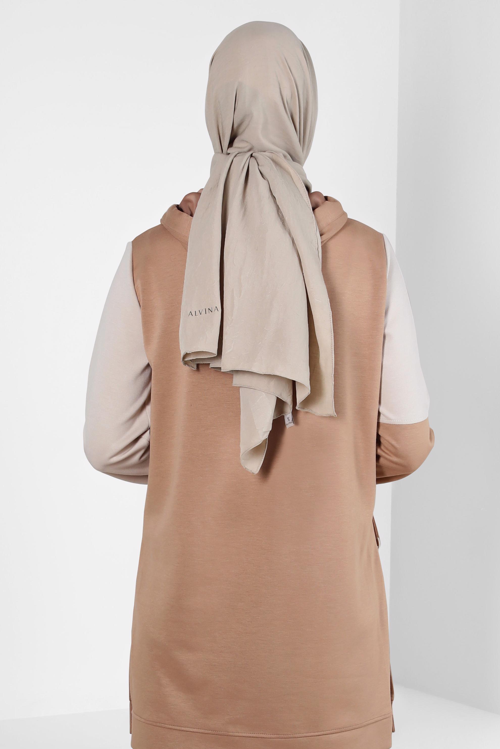 Tesettür giyim YEŞİL ALVİNA BAMBU KRAŞ ŞAL 8301