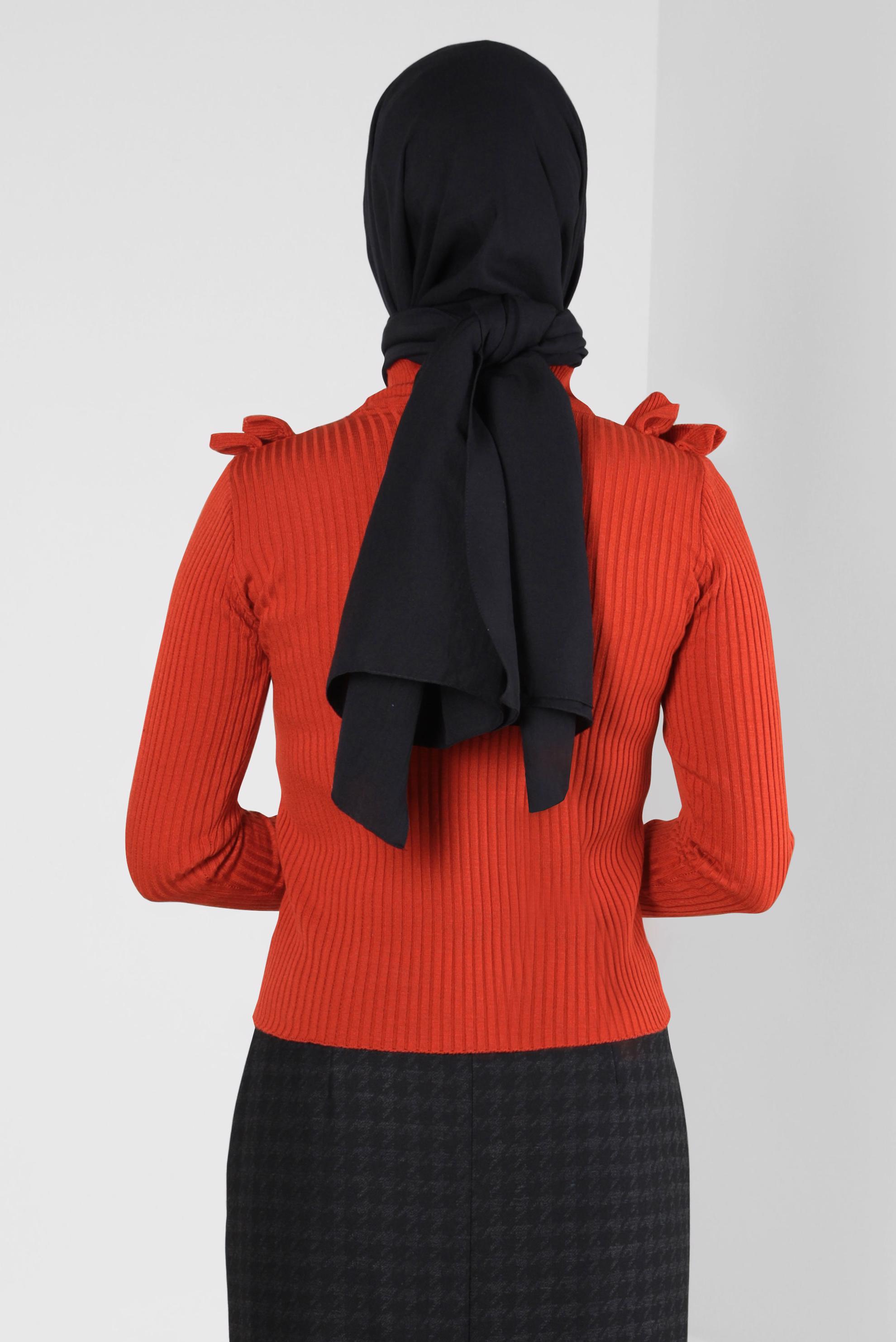 Tesettür giyim SİYAH ALVİNA SOFT ŞAL 8302