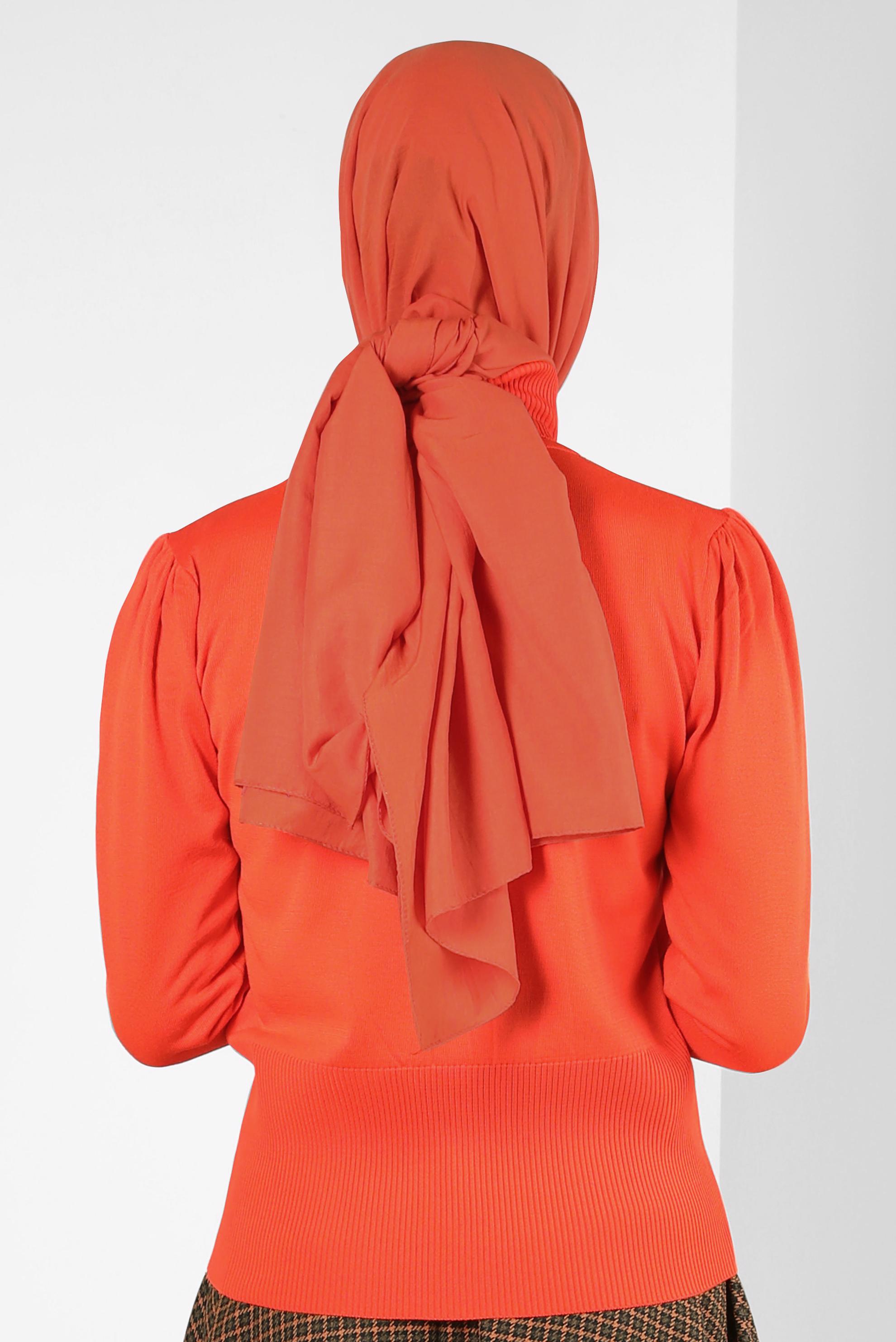 Tesettür giyim TURUNCU ALVİNA SOFT ŞAL 8302