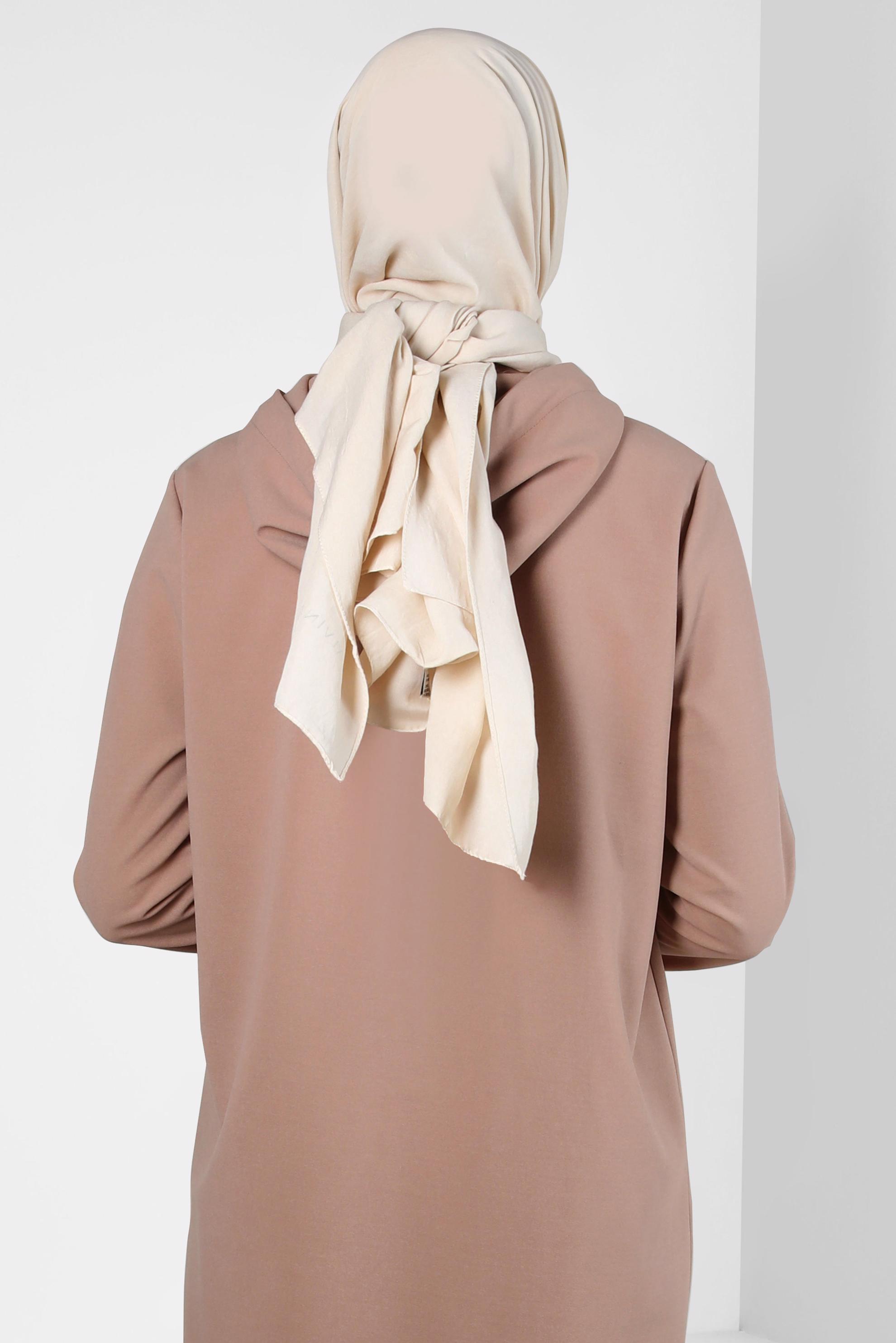 Tesettür giyim BEJ ALVİNA SOFT ŞAL 8302