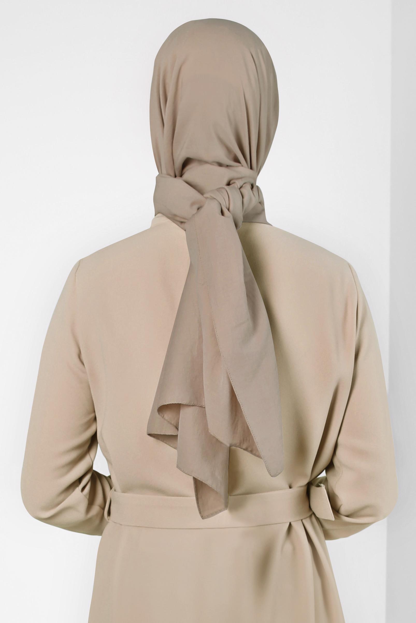 Tesettür giyim VİZON ALVİNA SOFT ŞAL 8302