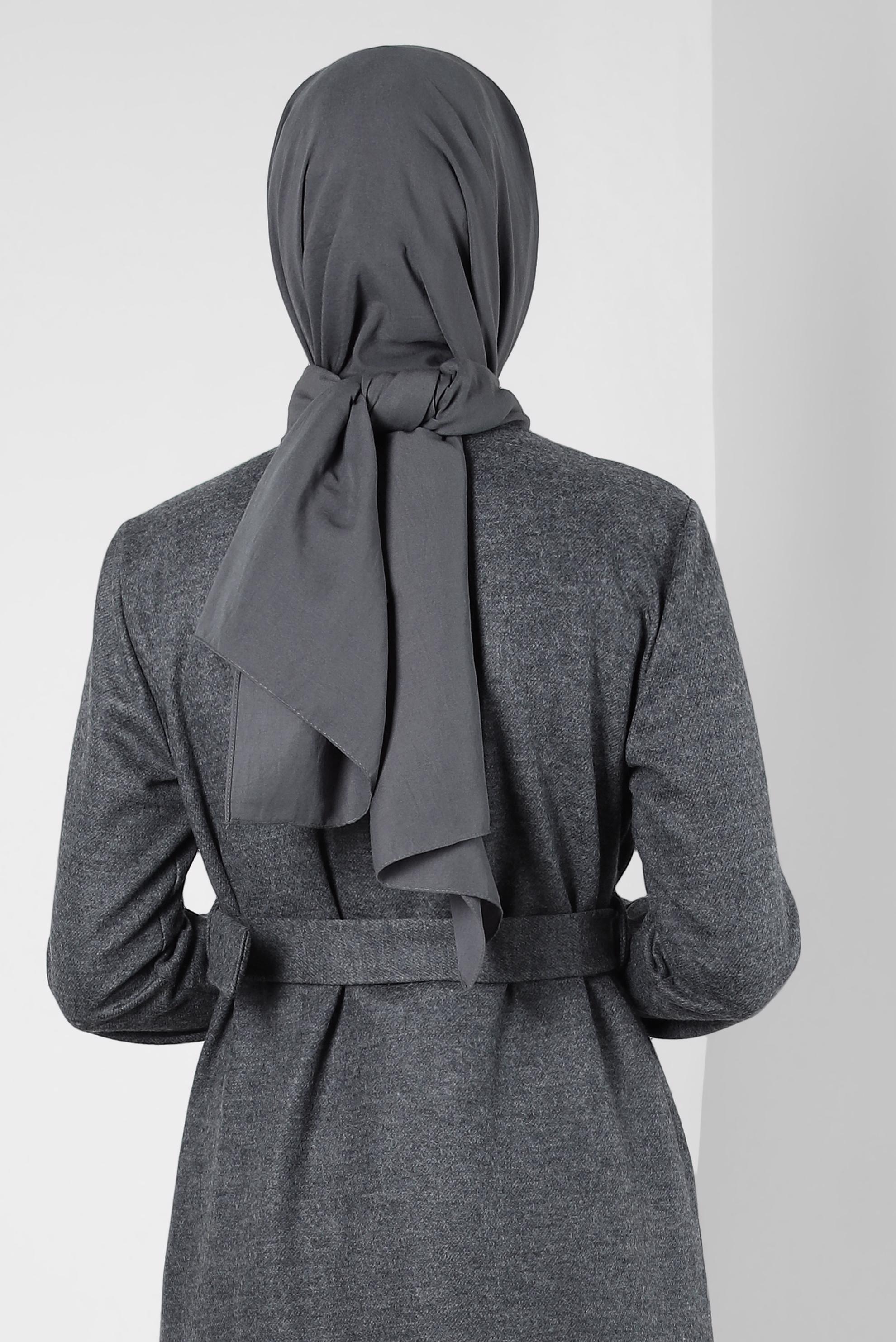 Tesettür giyim GRİ ALVİNA SOFT ŞAL 8302