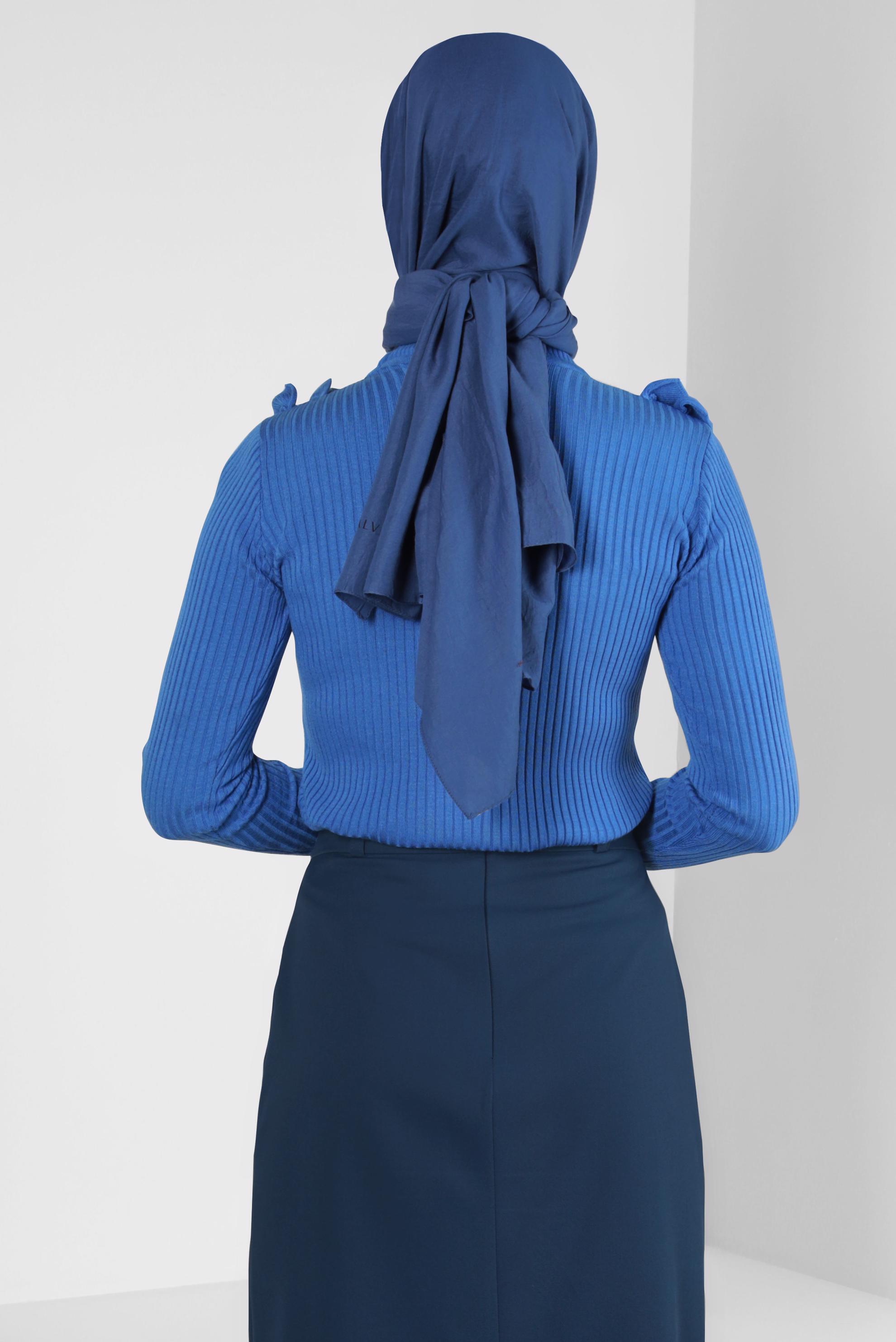 Tesettür giyim LACİVERT ALVİNA SOFT ŞAL 8302