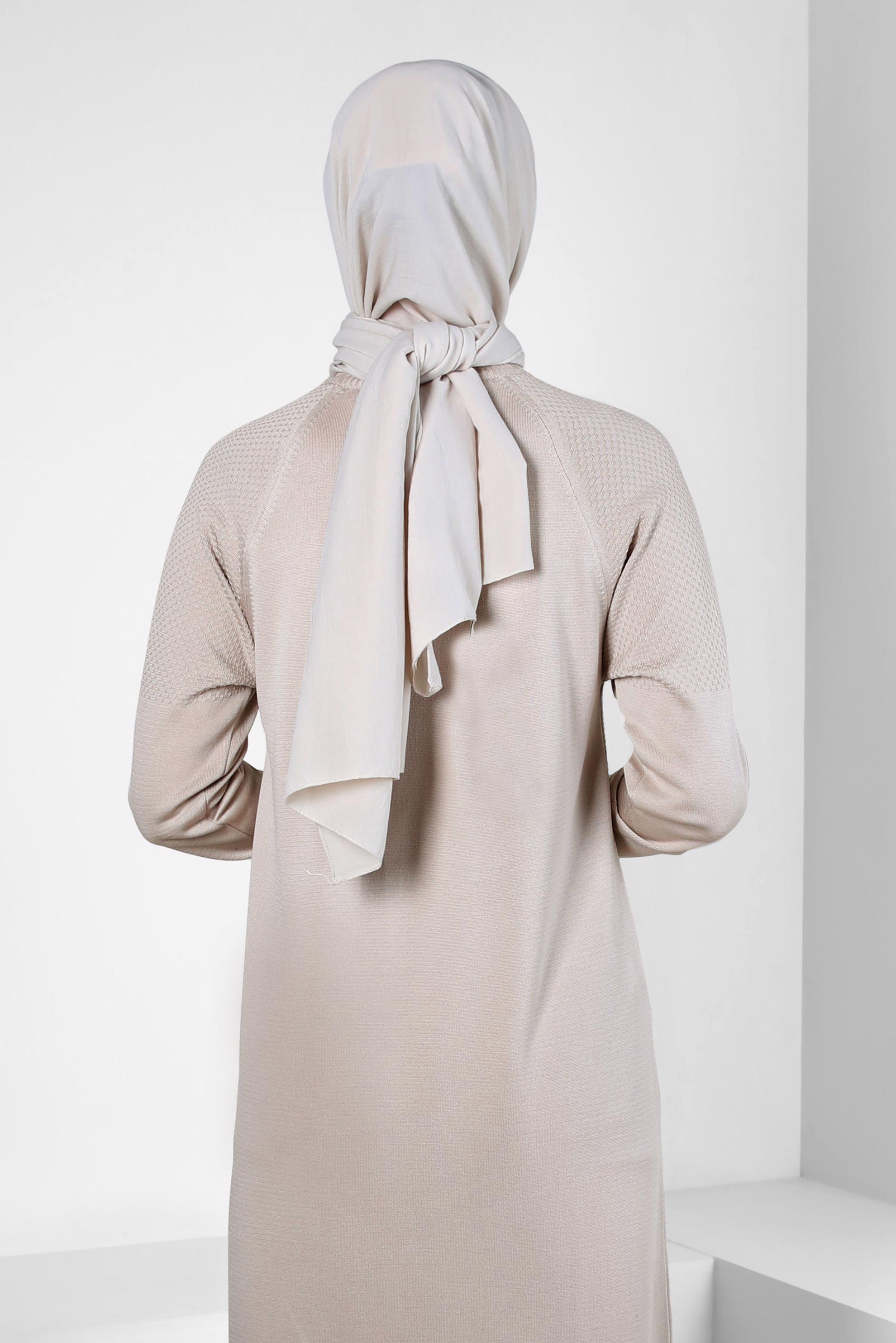 Tesettür giyim BEJ ALVİNA SOFT ŞAL 8302