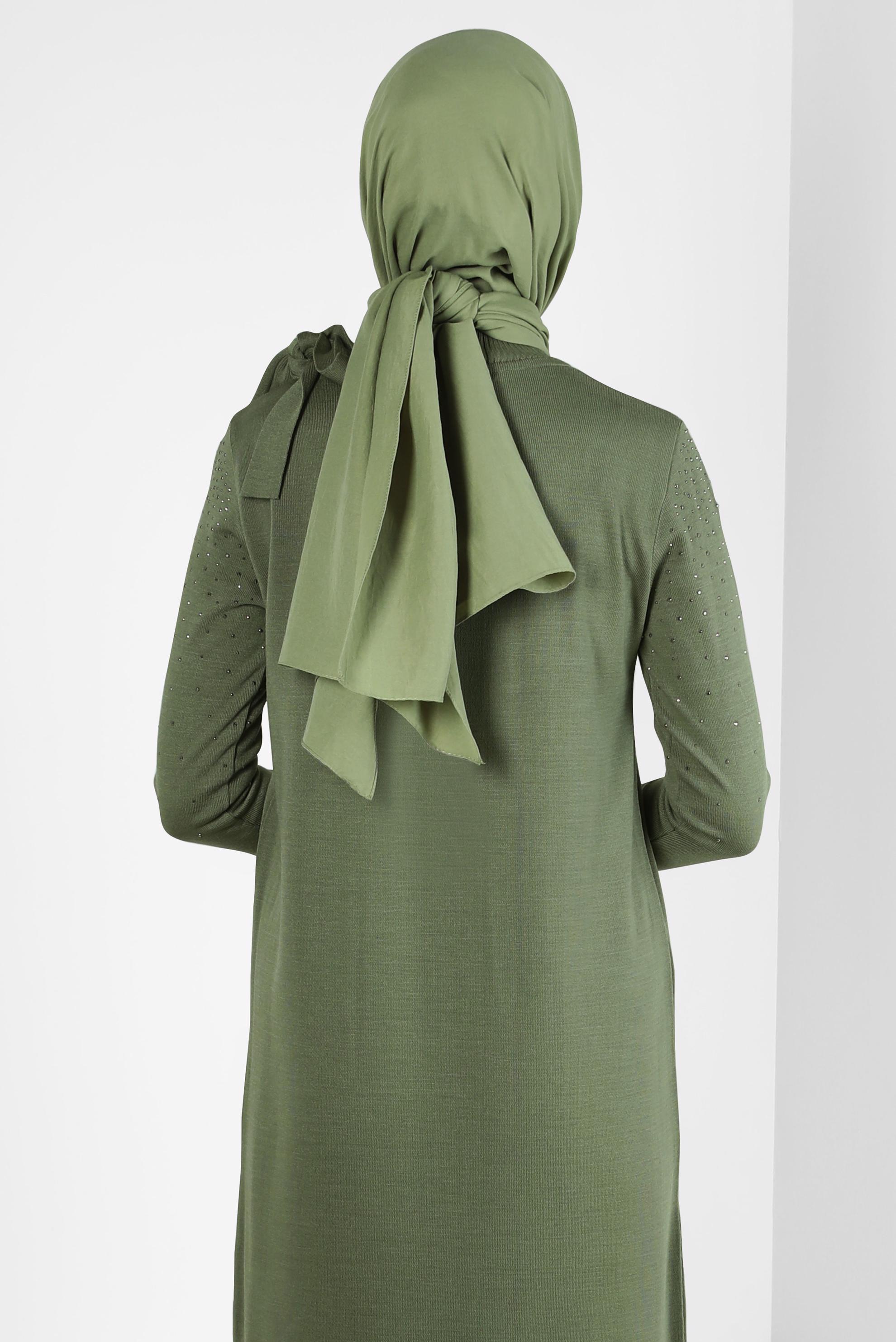 Tesettür giyim YEŞİL ALVİNA SOFT ŞAL 8302