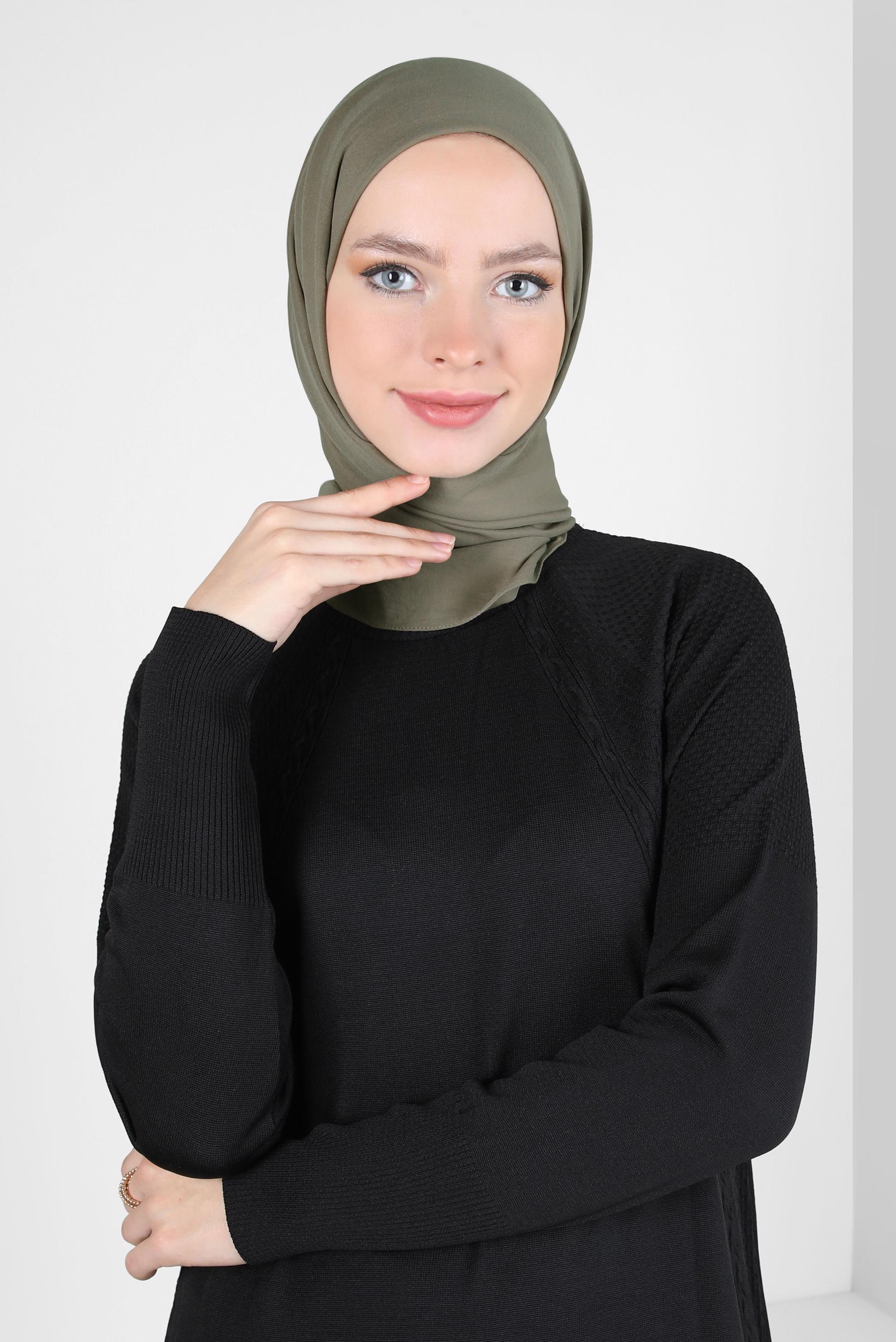 Tesettür giyim VİZON ALVİNA SOFT ŞAL 8302