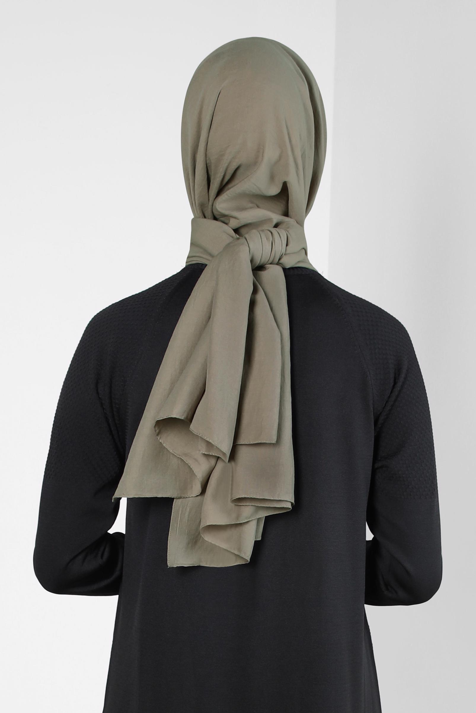 Tesettür giyim VİZON ALVİNA SOFT ŞAL 8302