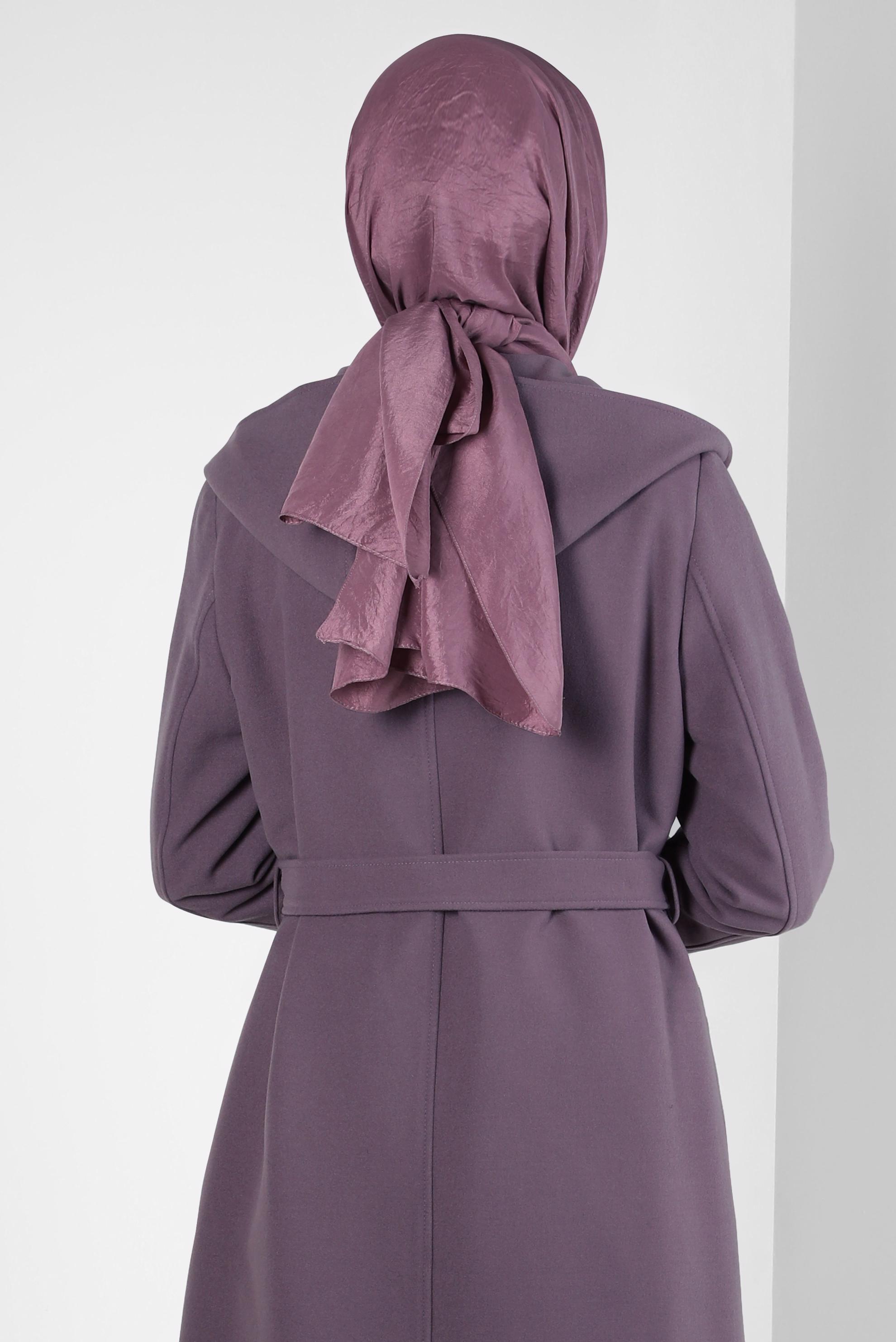 Tesettür giyim PEMBE ALVİNA KRAŞ ŞAL 8304