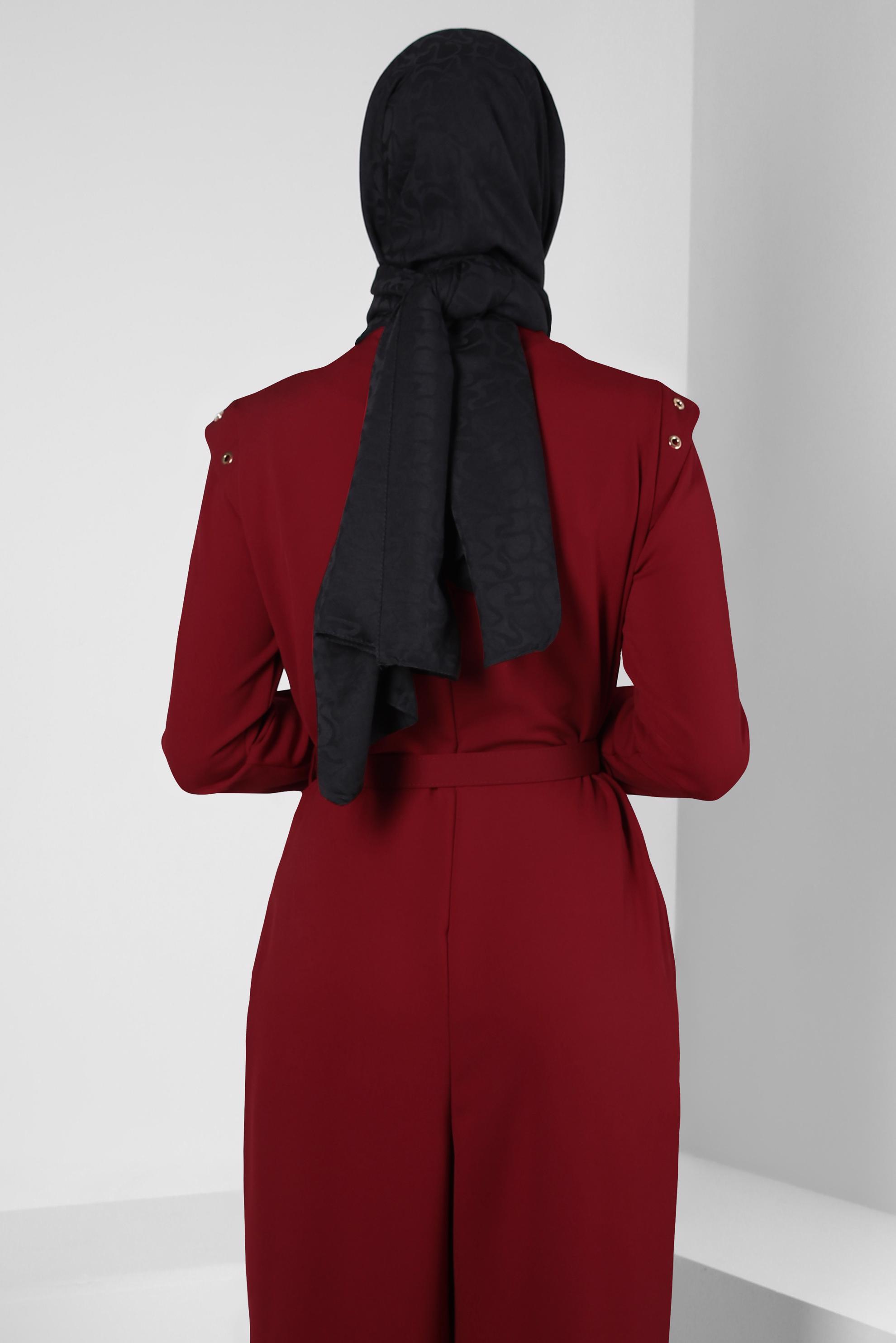 Tesettür giyim SİYAH ALVİNA JAKAR ŞAL 8306