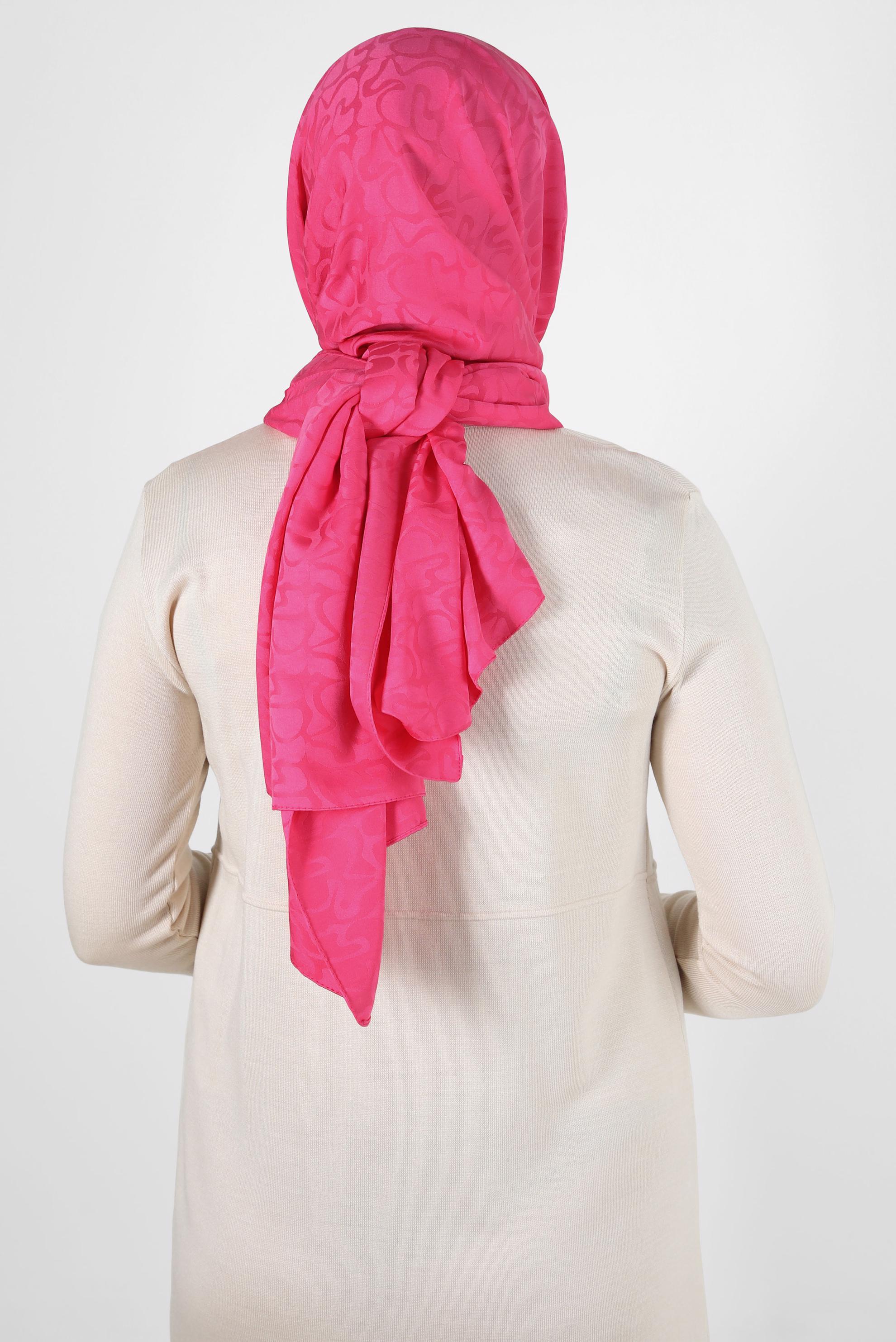 Tesettür giyim FUŞYA ALVİNA JAKAR ŞAL 8306