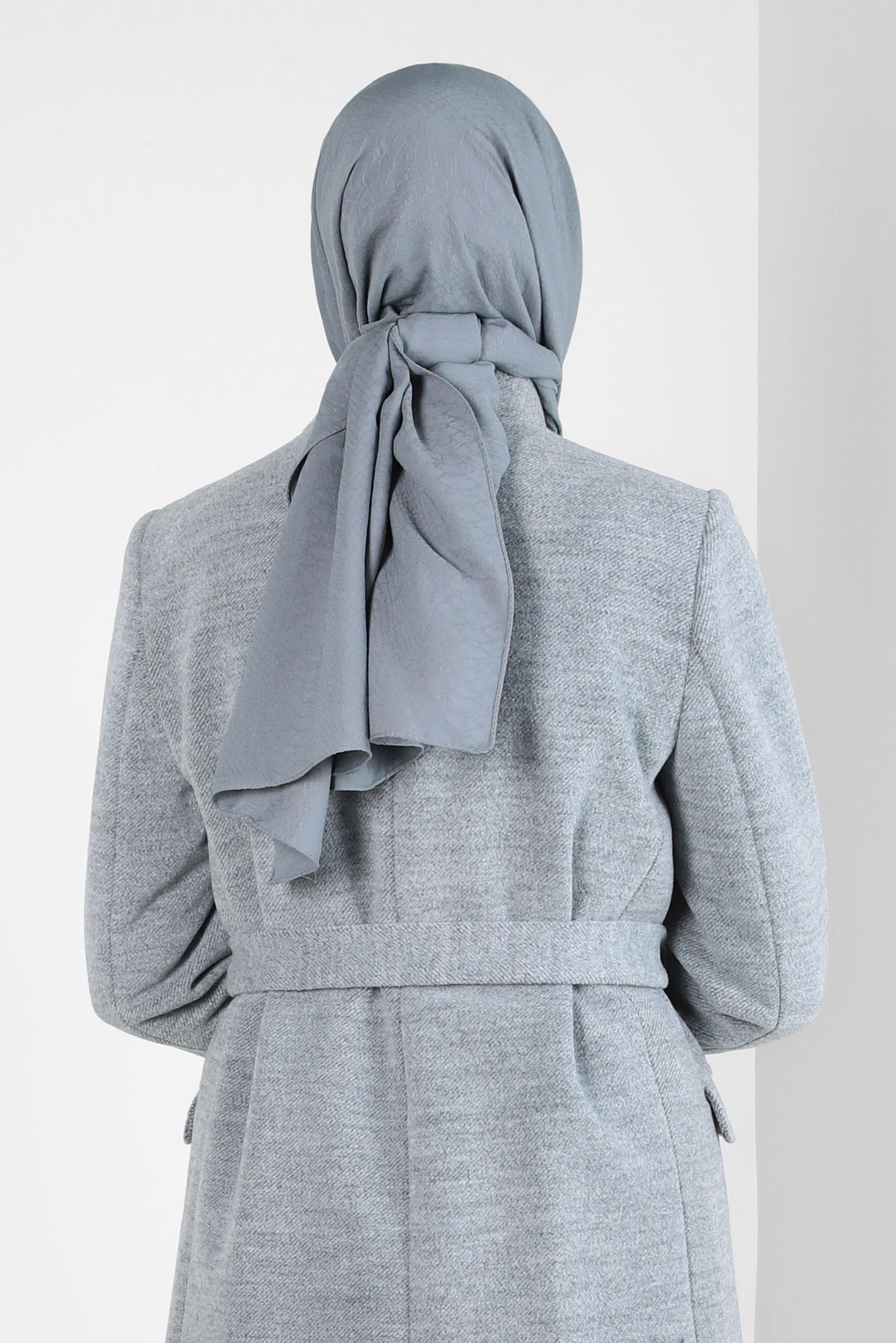 Tesettür giyim GRİ ALVİNA ŞAL 8310
