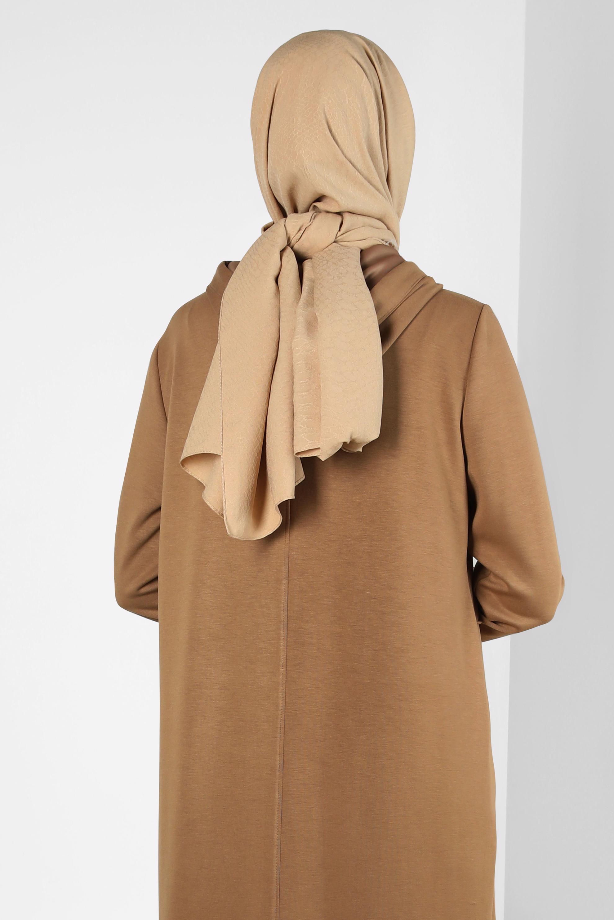 Tesettür giyim SARI ALVİNA ŞAL 8310