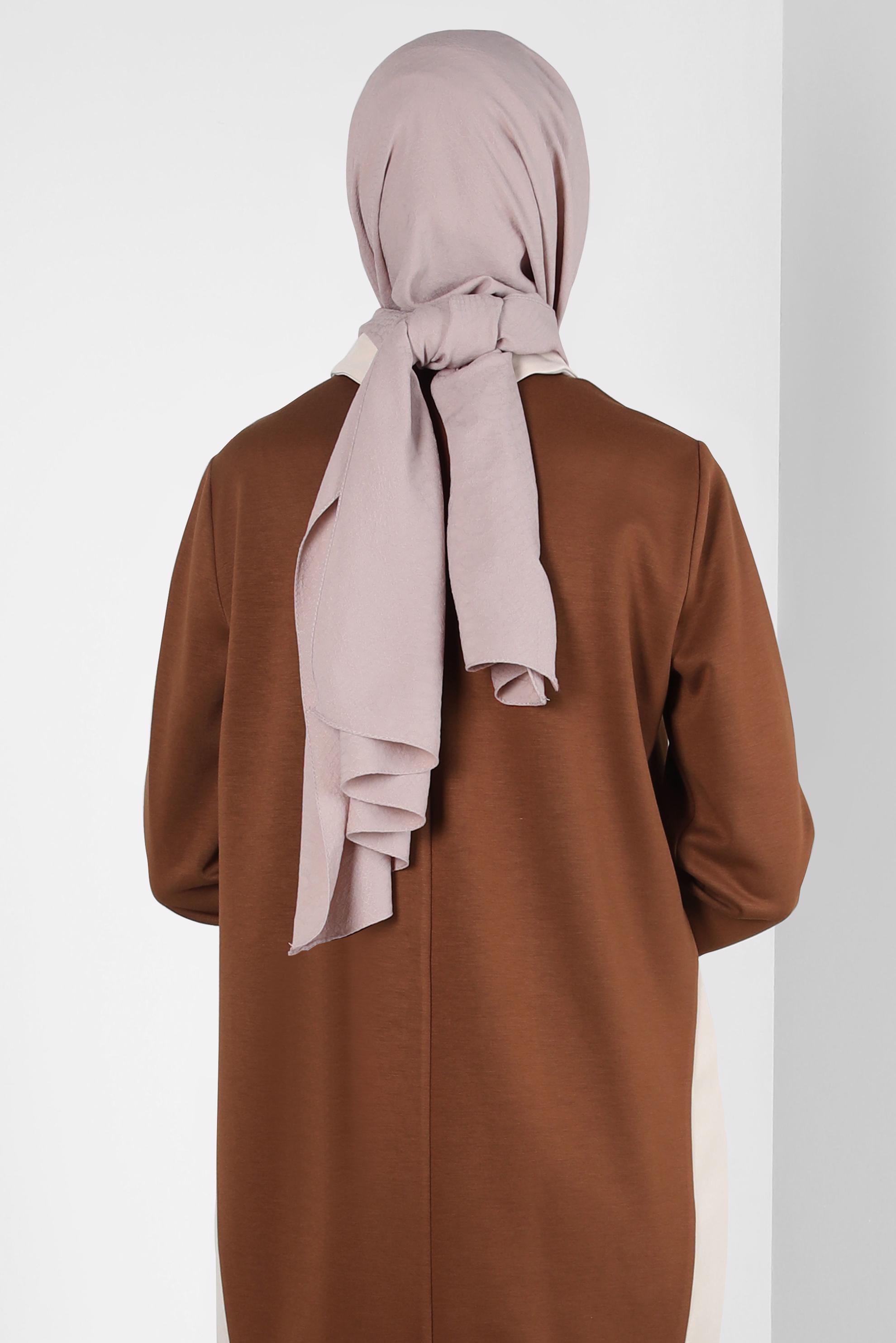 Tesettür giyim BEJ ALVİNA ŞAL 8310