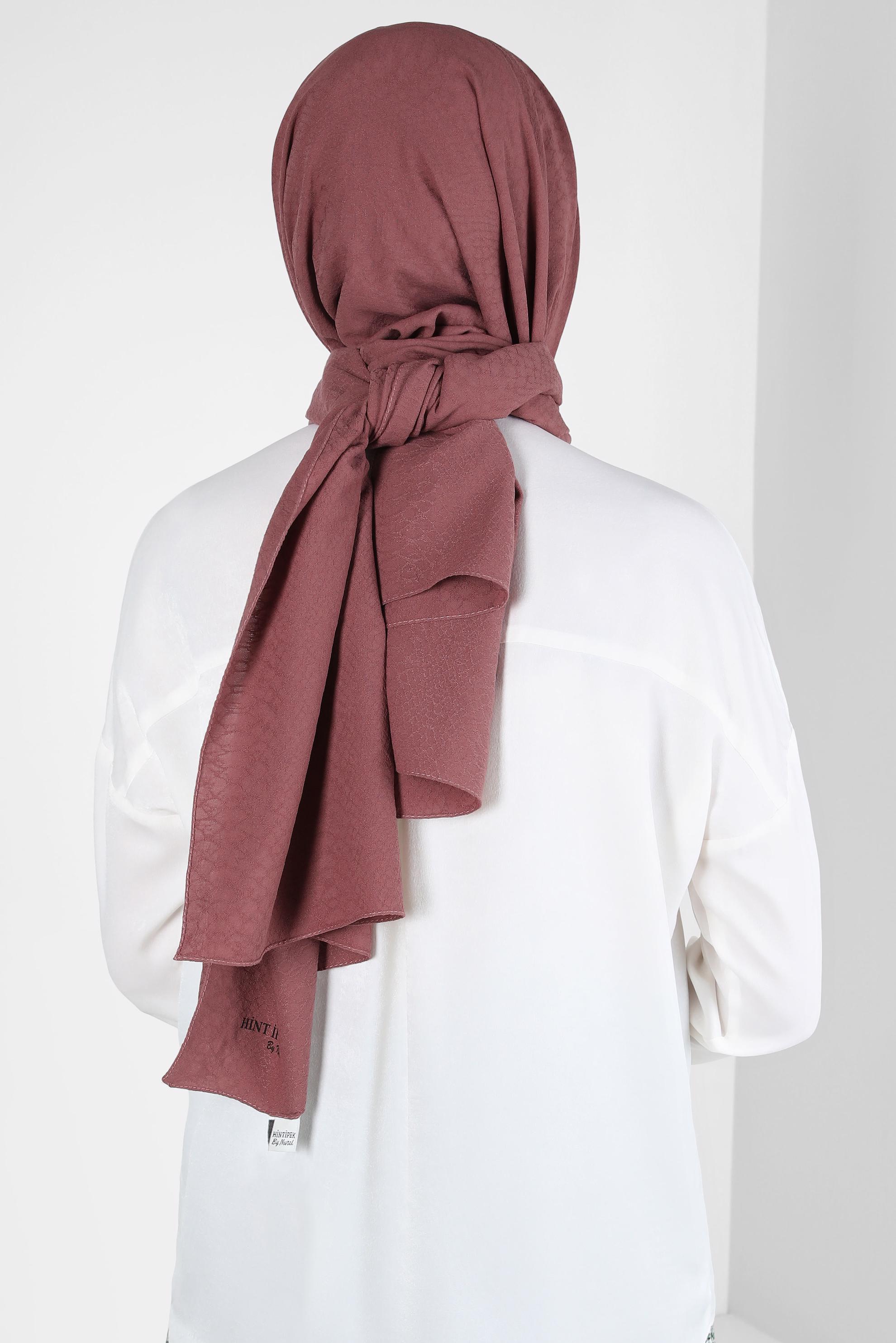 Tesettür giyim PEMBE ALVİNA ŞAL 8310