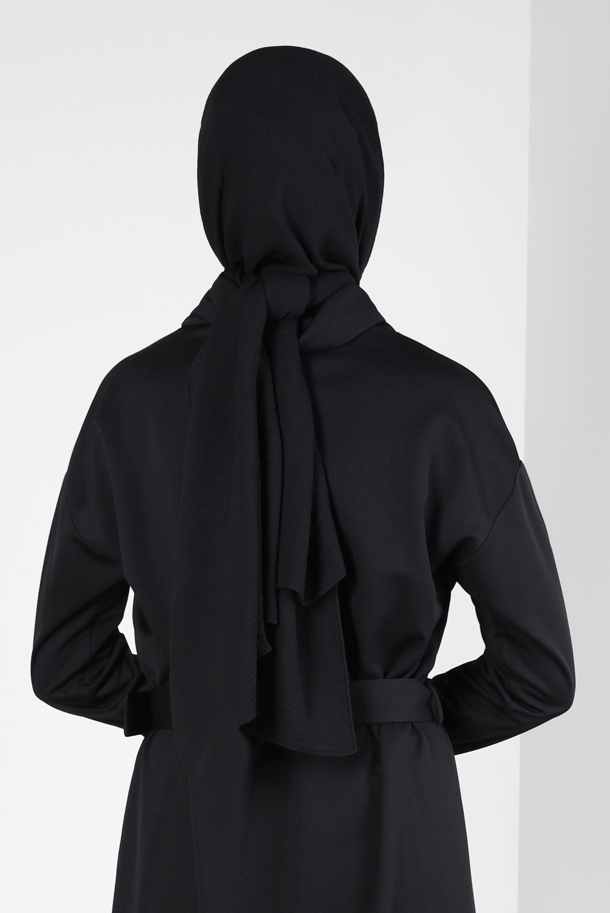 Tesettür giyim SİYAH ALVİNA ŞAL 8311