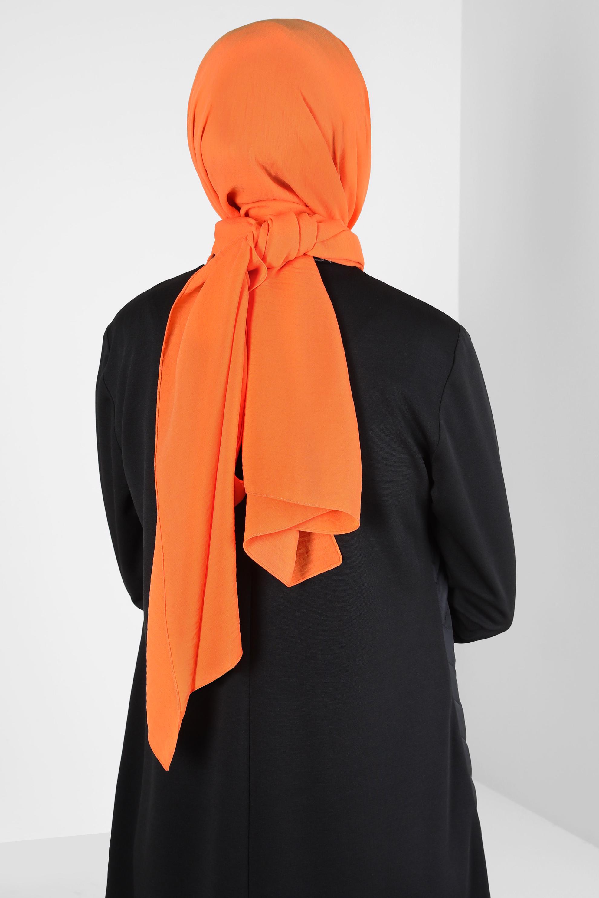 Tesettür giyim TURUNCU ALVİNA ŞAL 8311