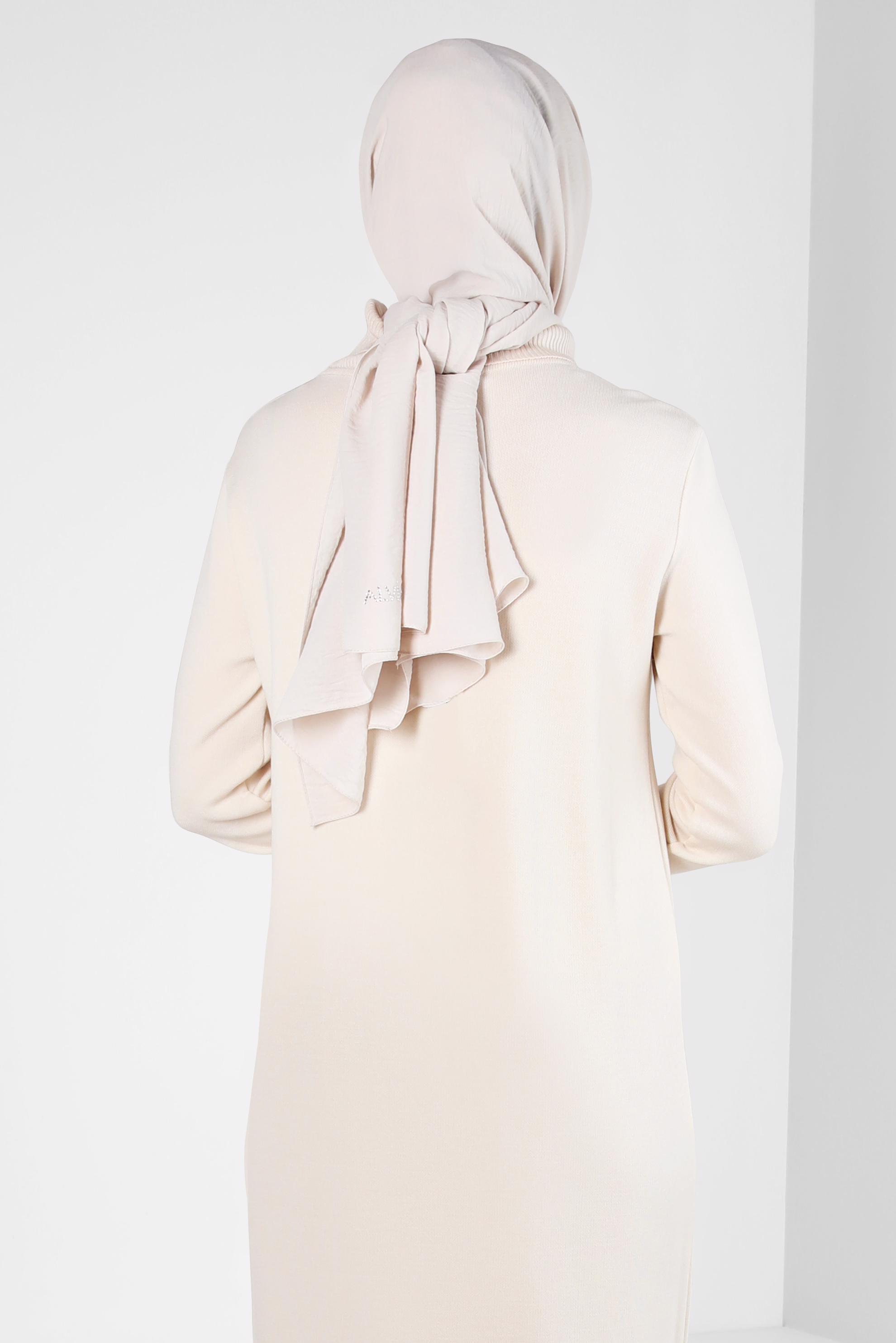 Tesettür giyim BEJ ALVİNA ŞAL 8311