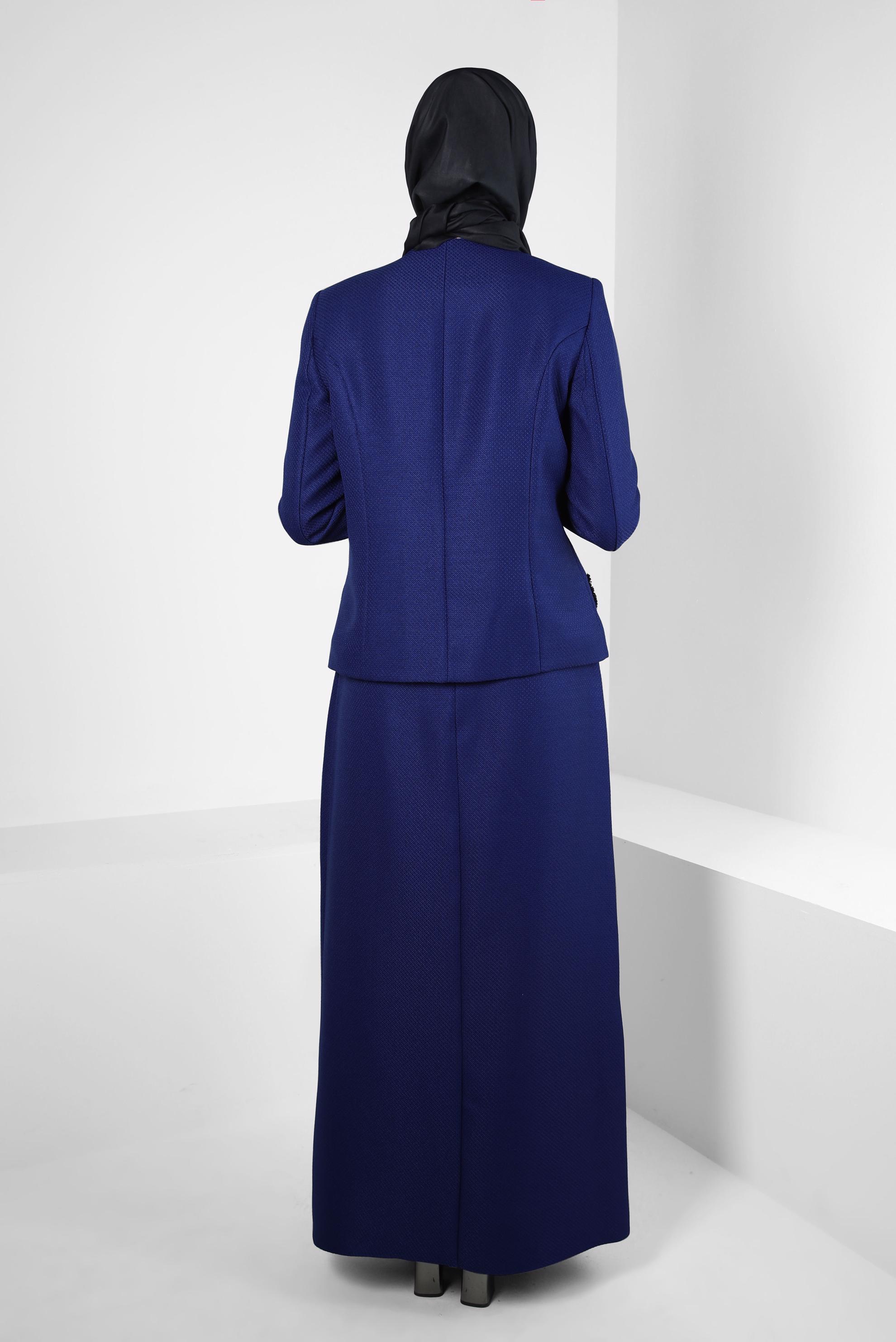 Hijab clothing NAVY BLUE SKIRTED SUIT 30407