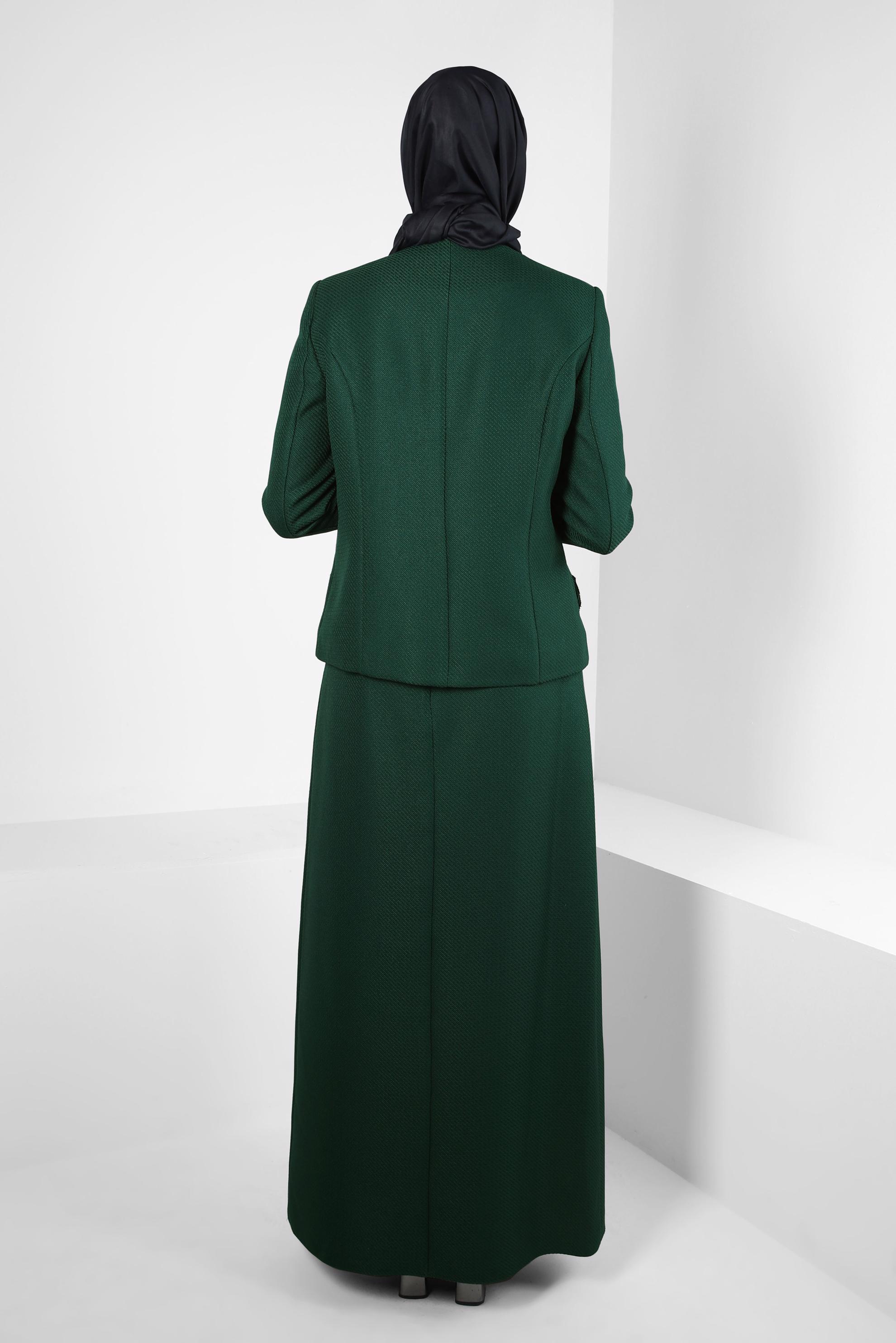 Hijab clothing GREEN SKIRTED SUIT 30407