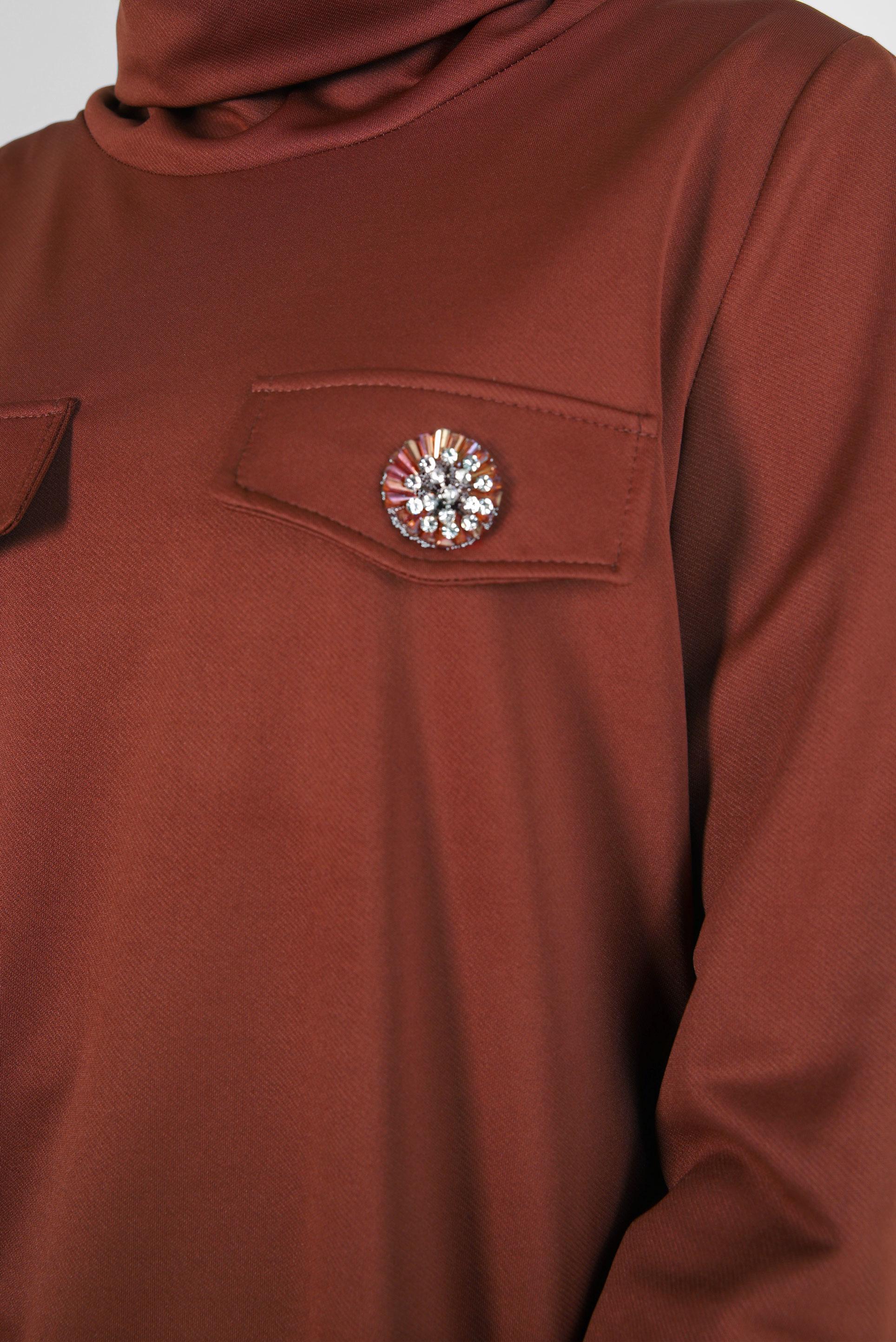 Vêtements hijab ORANGE COSTUME À JUPE PLISSÉE 44224