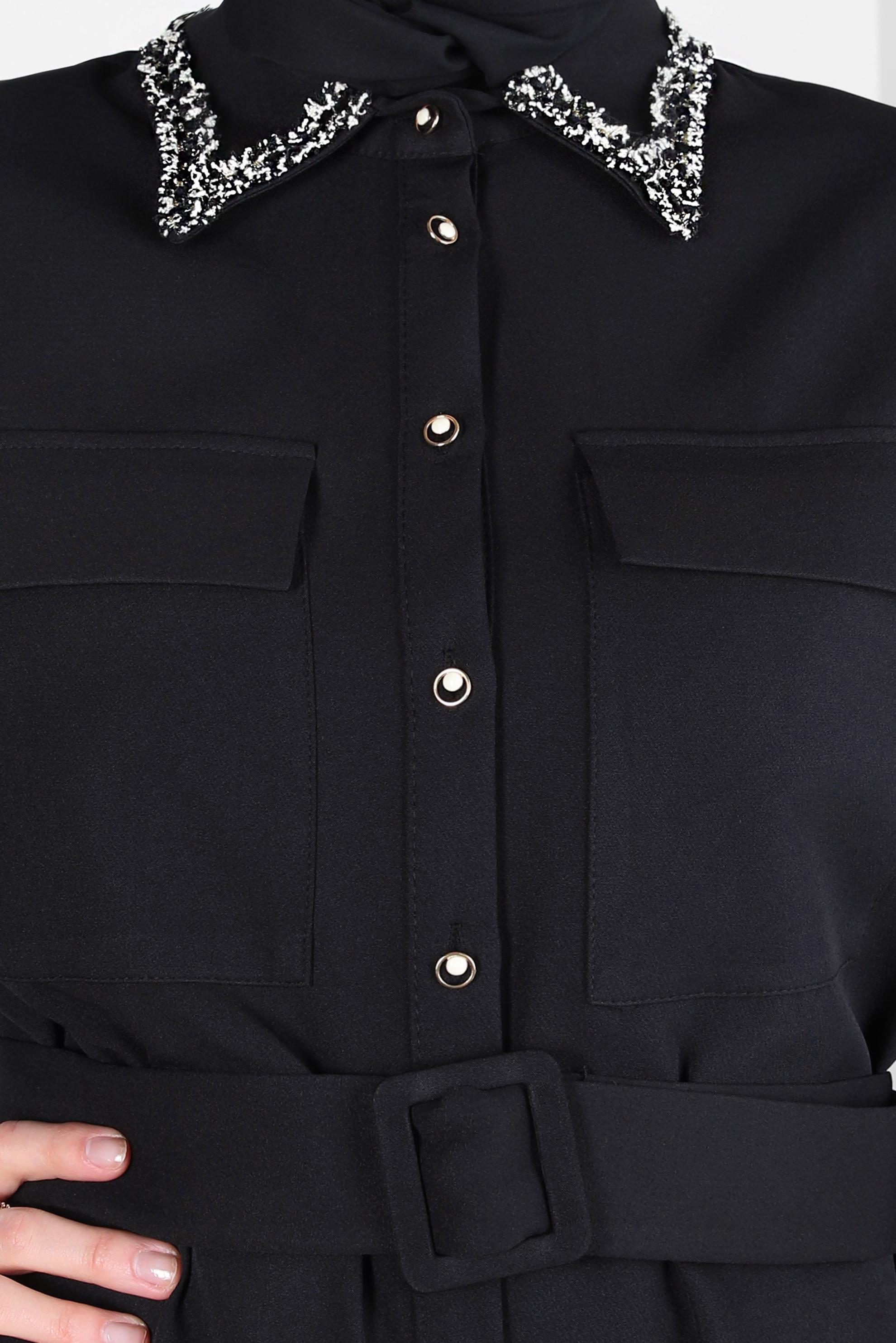 Vêtements hijab NOIR COSTUME À JUPE CEINTURE 44230