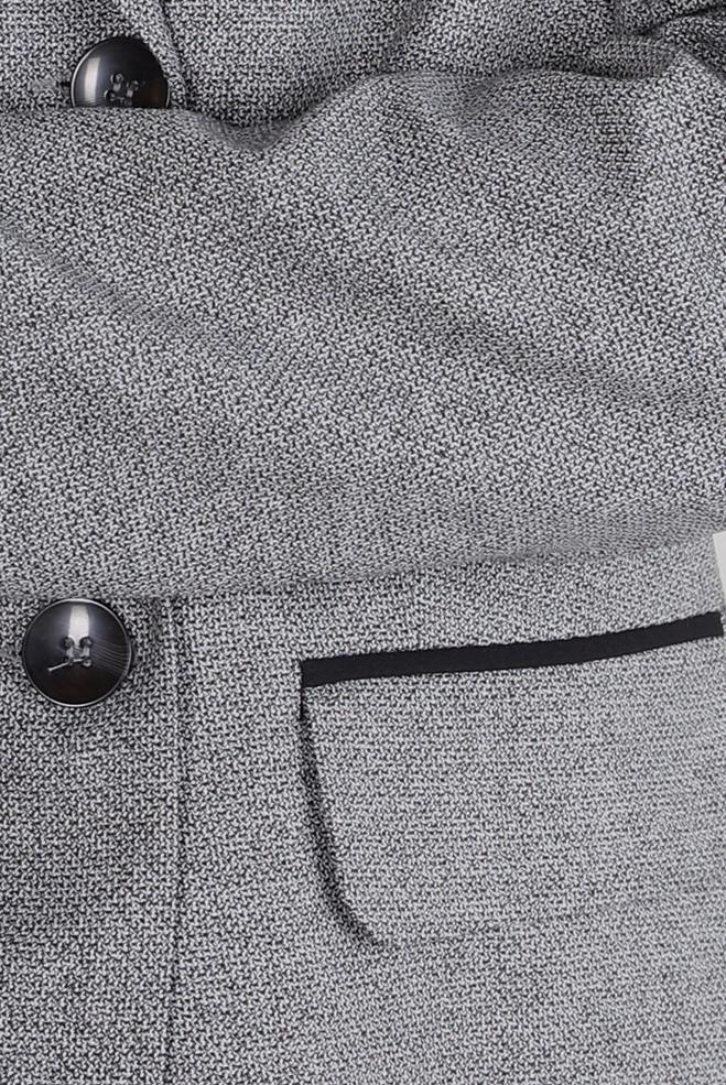 Tesettür giyim SİYAH KRUVAZE YAKA PANTOLONLU TAKIM 30400 - ALVİNA