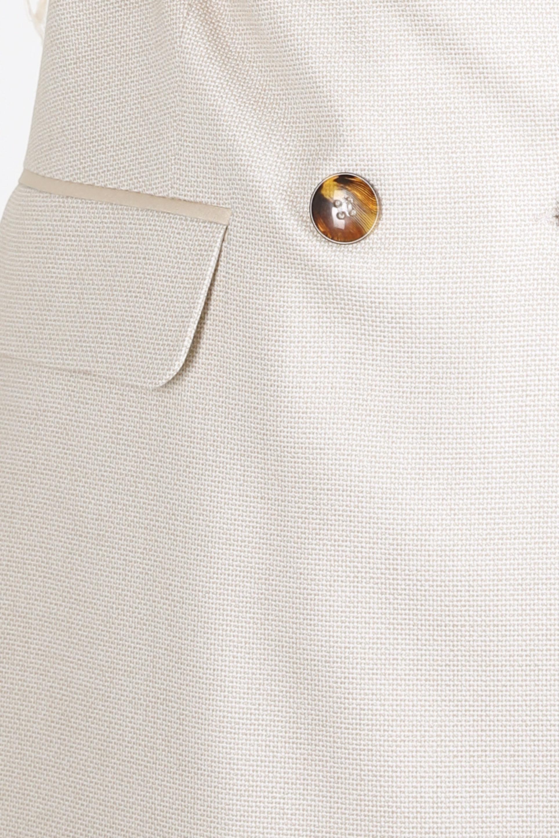 Vêtements hijab BEIGE COSTUME PANTALON À DOUBLE BOUTONNAGE 30400