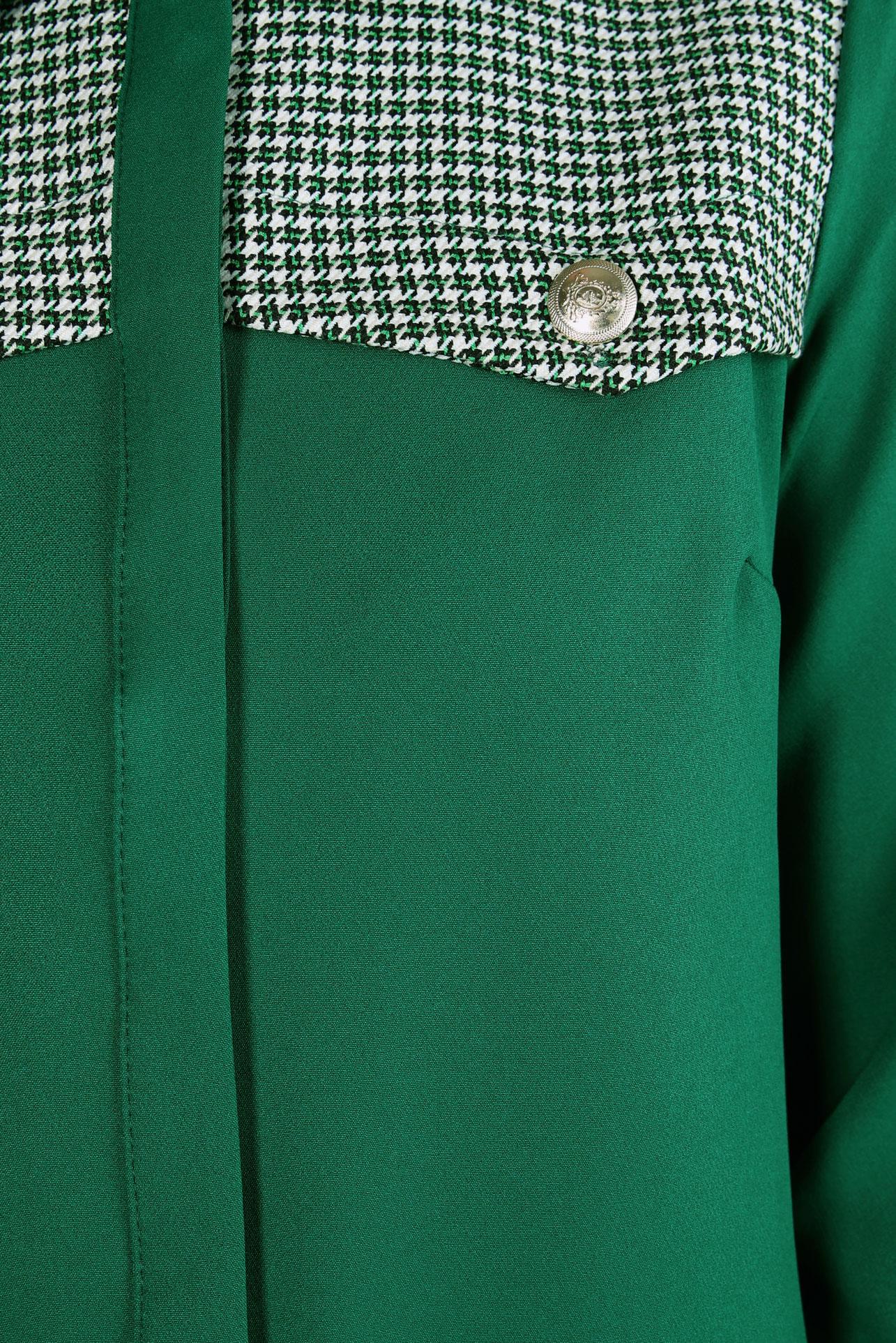 Hijab clothing GREEN PATTERNED PANTS SUIT 44139