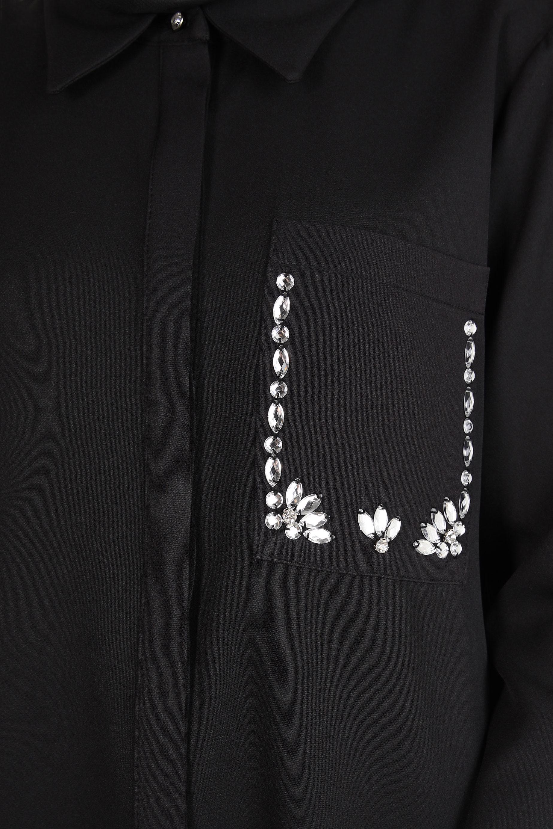 Tesettür giyim SİYAH TAŞ DETAYLI PANTOLONLU TAKIM 44155