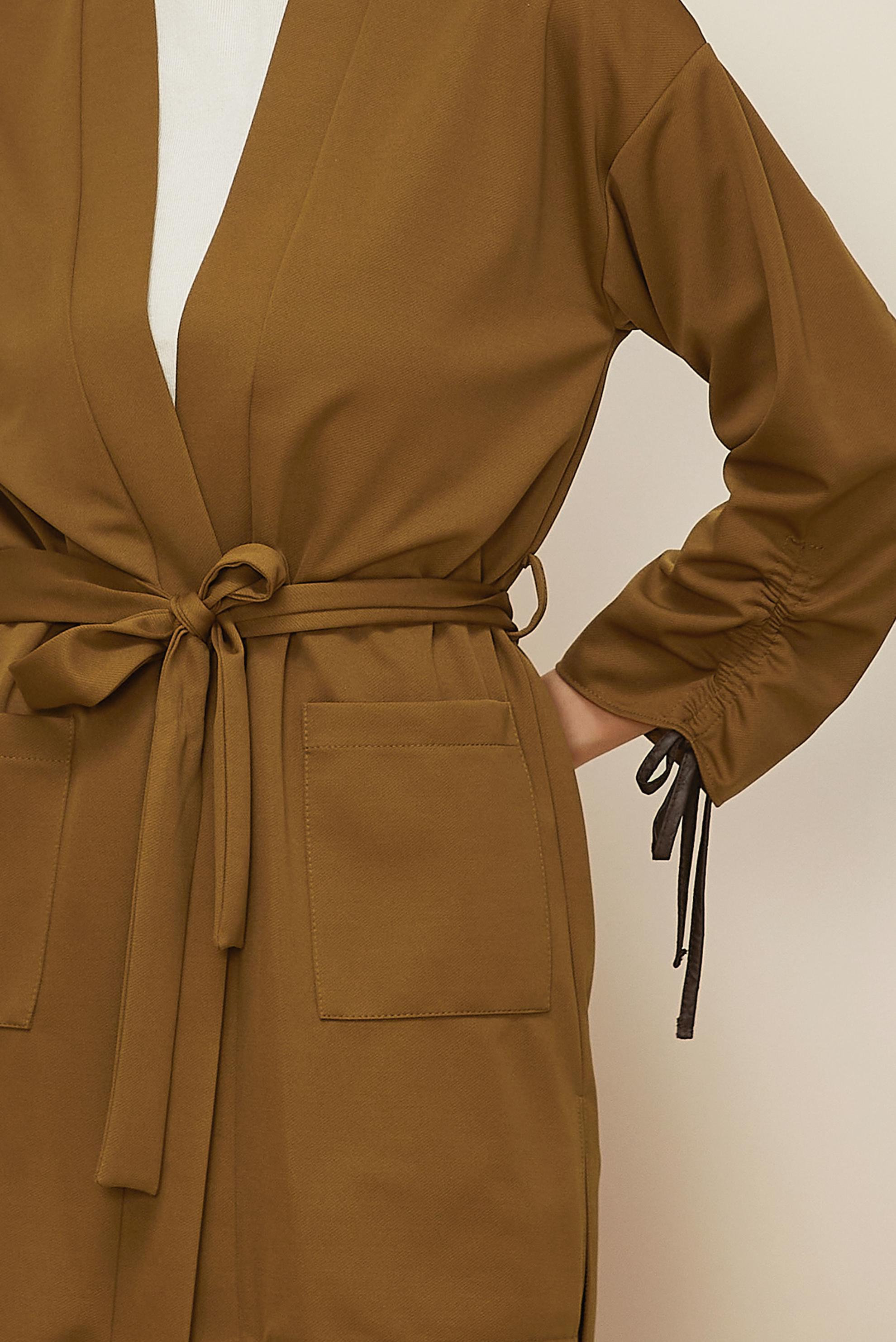 Vêtements hijab JAUNE ENSEMBLE TAILLEUR PANTALON CEINTURÉ 44228