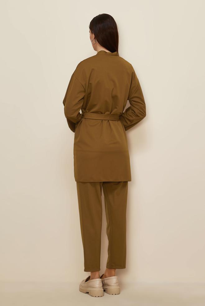 Tesettür giyim SARI 44228 MELODY ORME 2Lİ PANT TK 38/46 TEK40 - ALVİNA