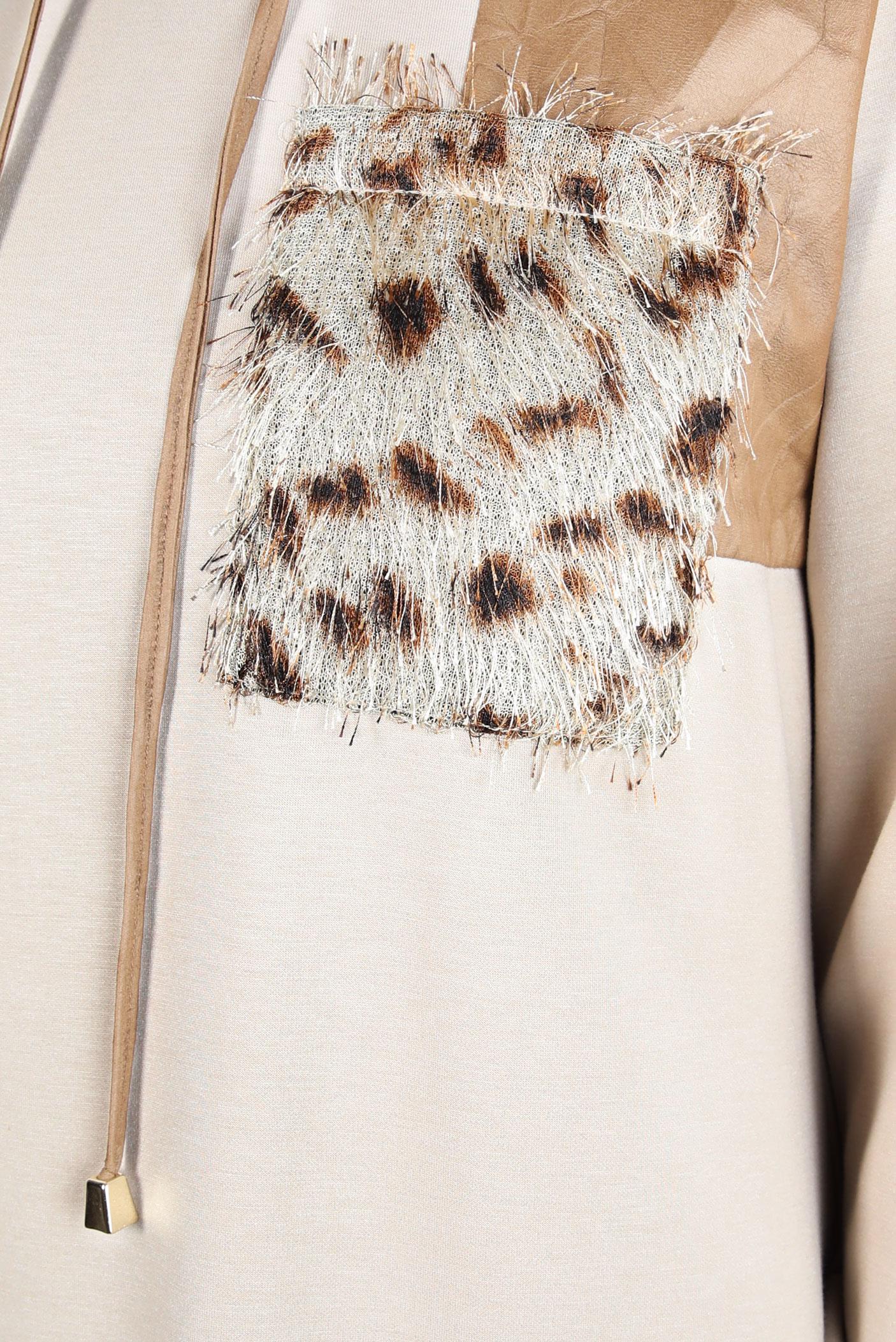 Hijab clothing BEIGE HOODED PANTS SUIT 44245