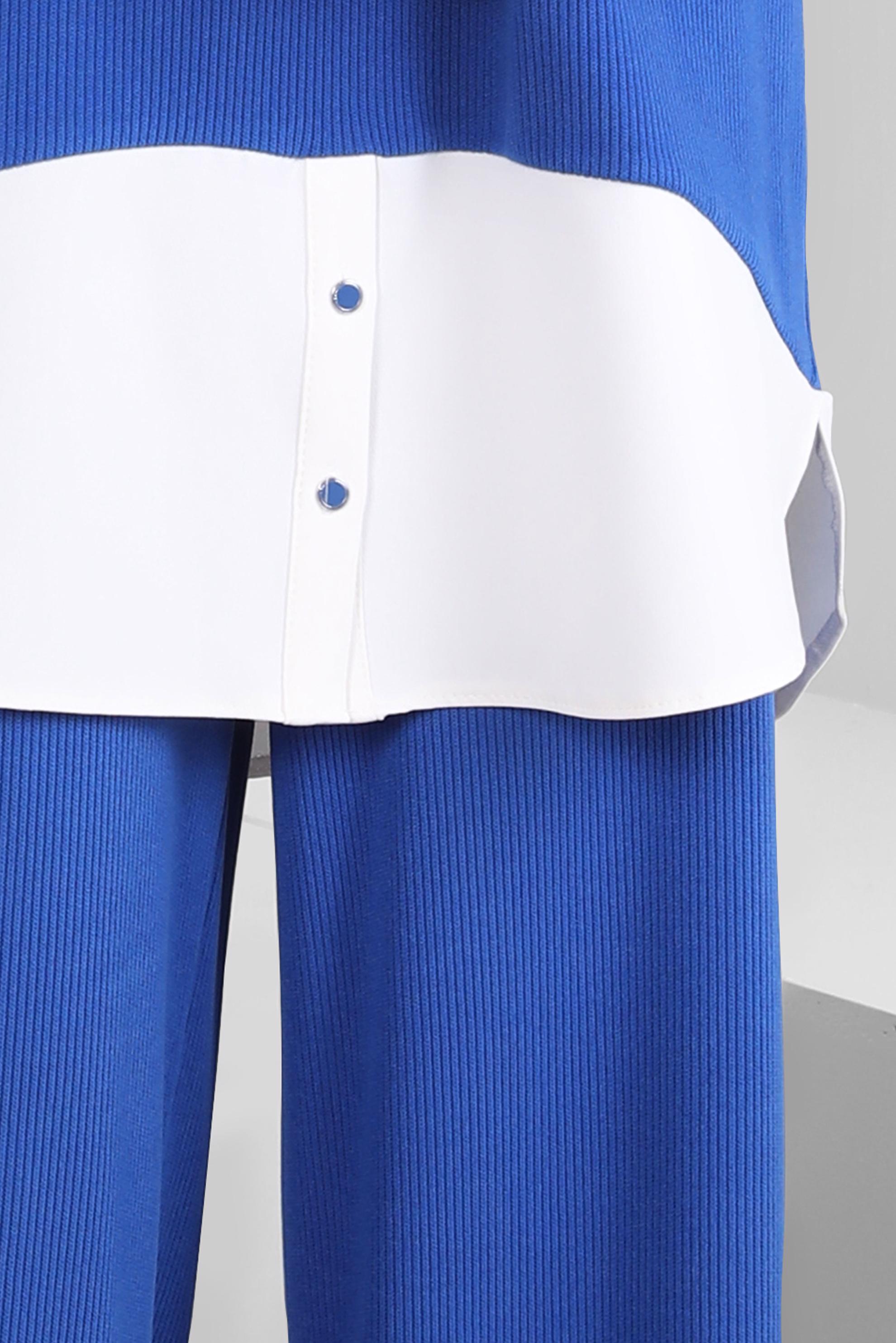 Tesettür giyim LACİVERT GARNİLİ PANTOLONLU TAKIM 44250