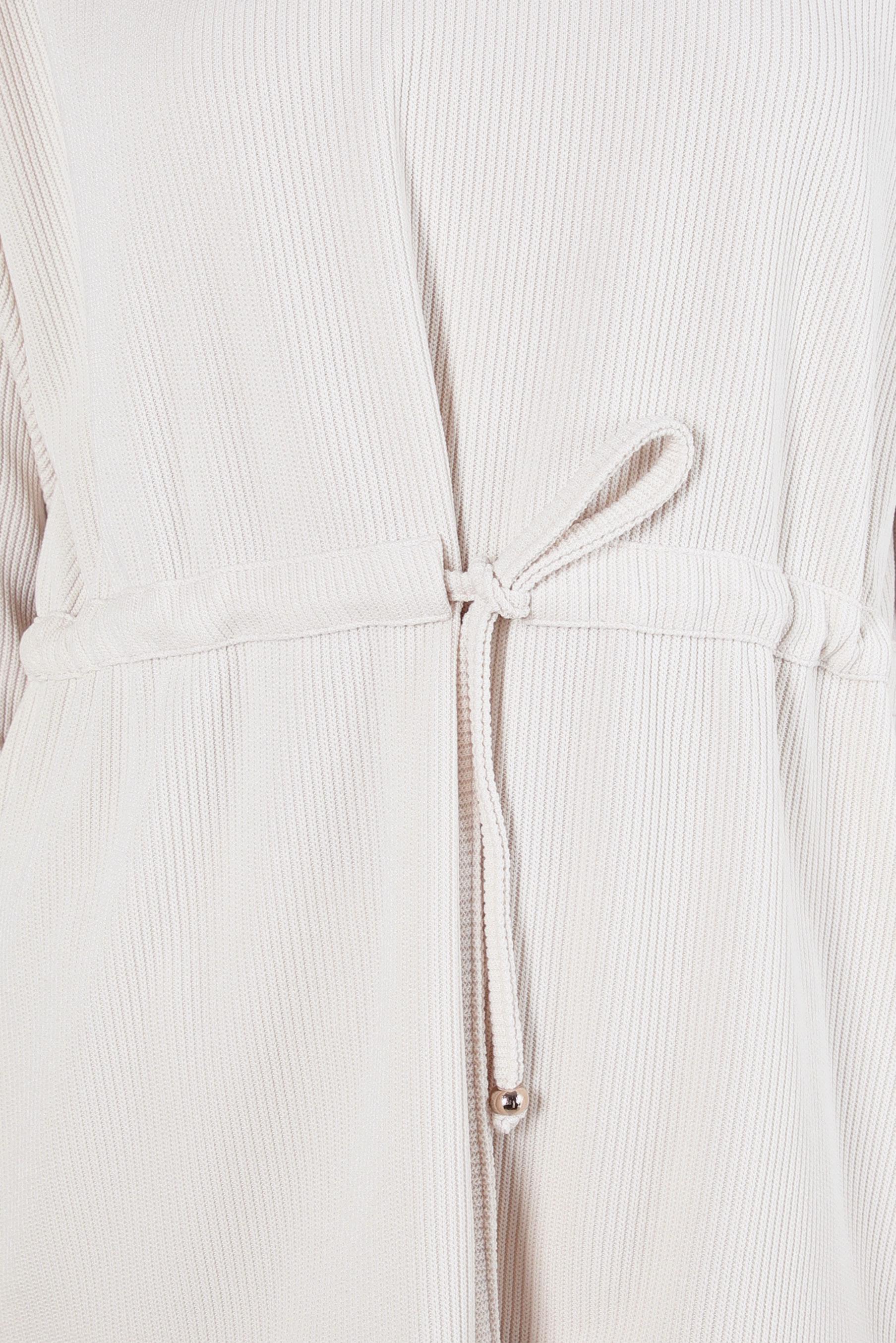 Tesettür giyim EKRU KAPÜŞONLU PANTOLONLU TAKIM 44264