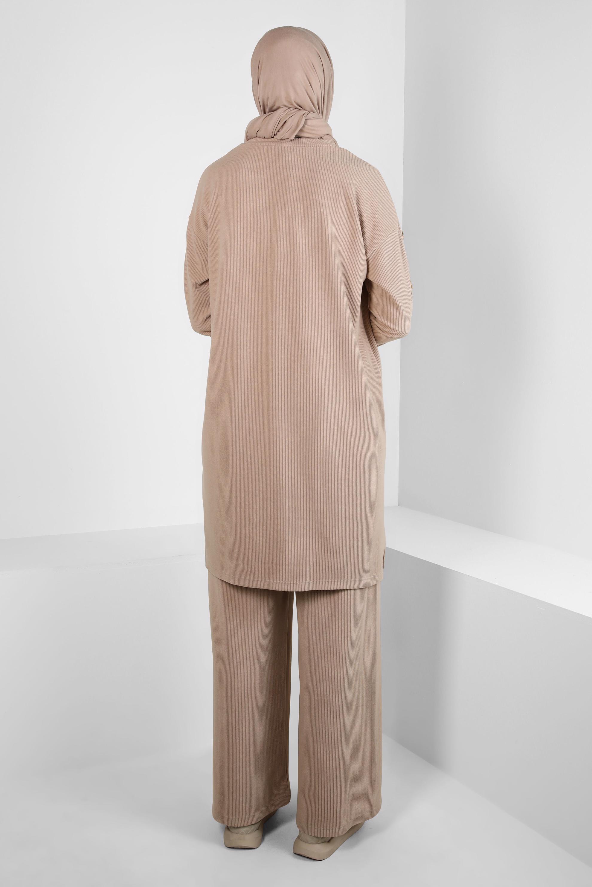 Vêtements hijab SABLE COSTUME PANTALON LARGE 44340