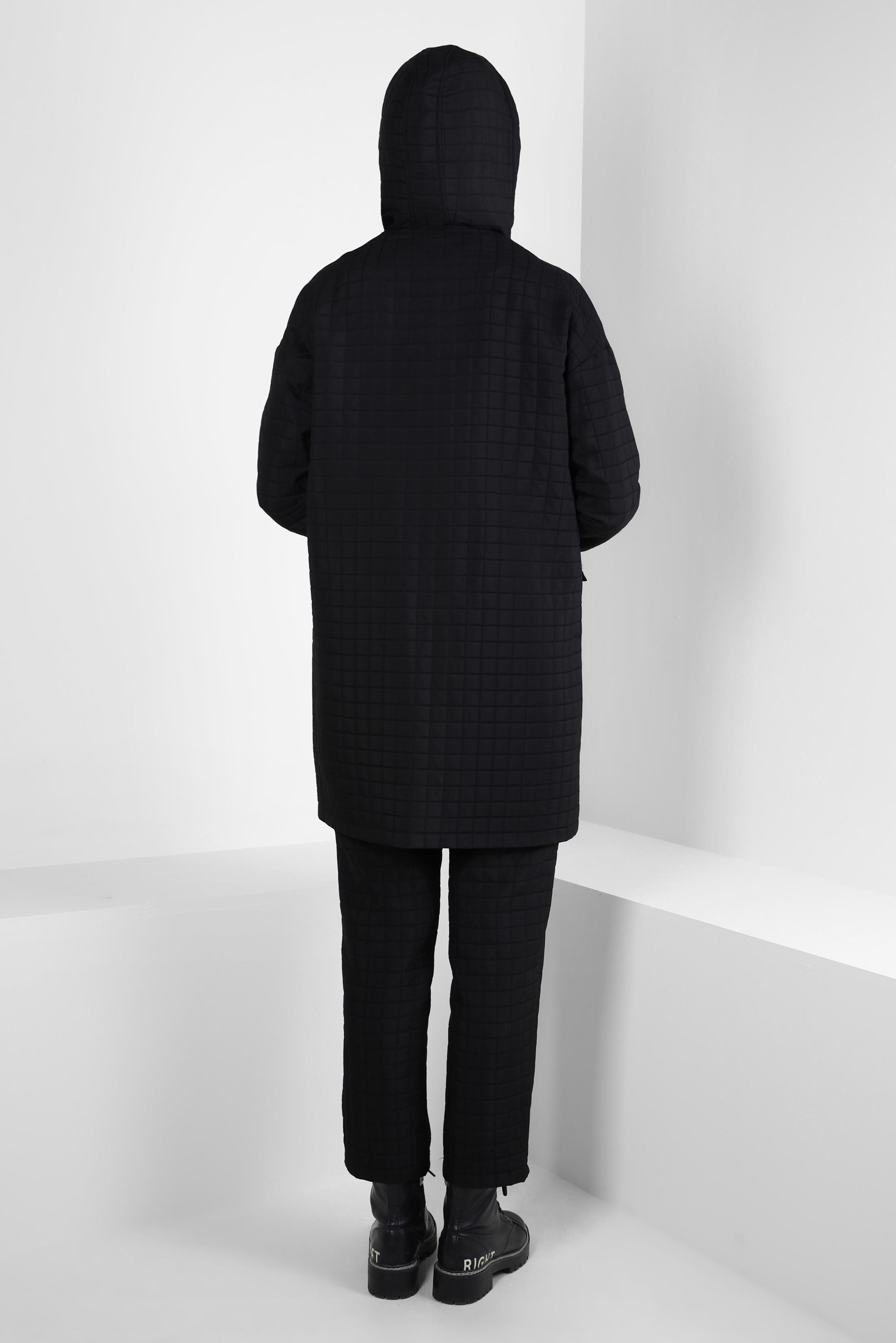 Tesettür giyim SİYAH KAPÜŞONLU PANTOLONLU TAKIM 44359