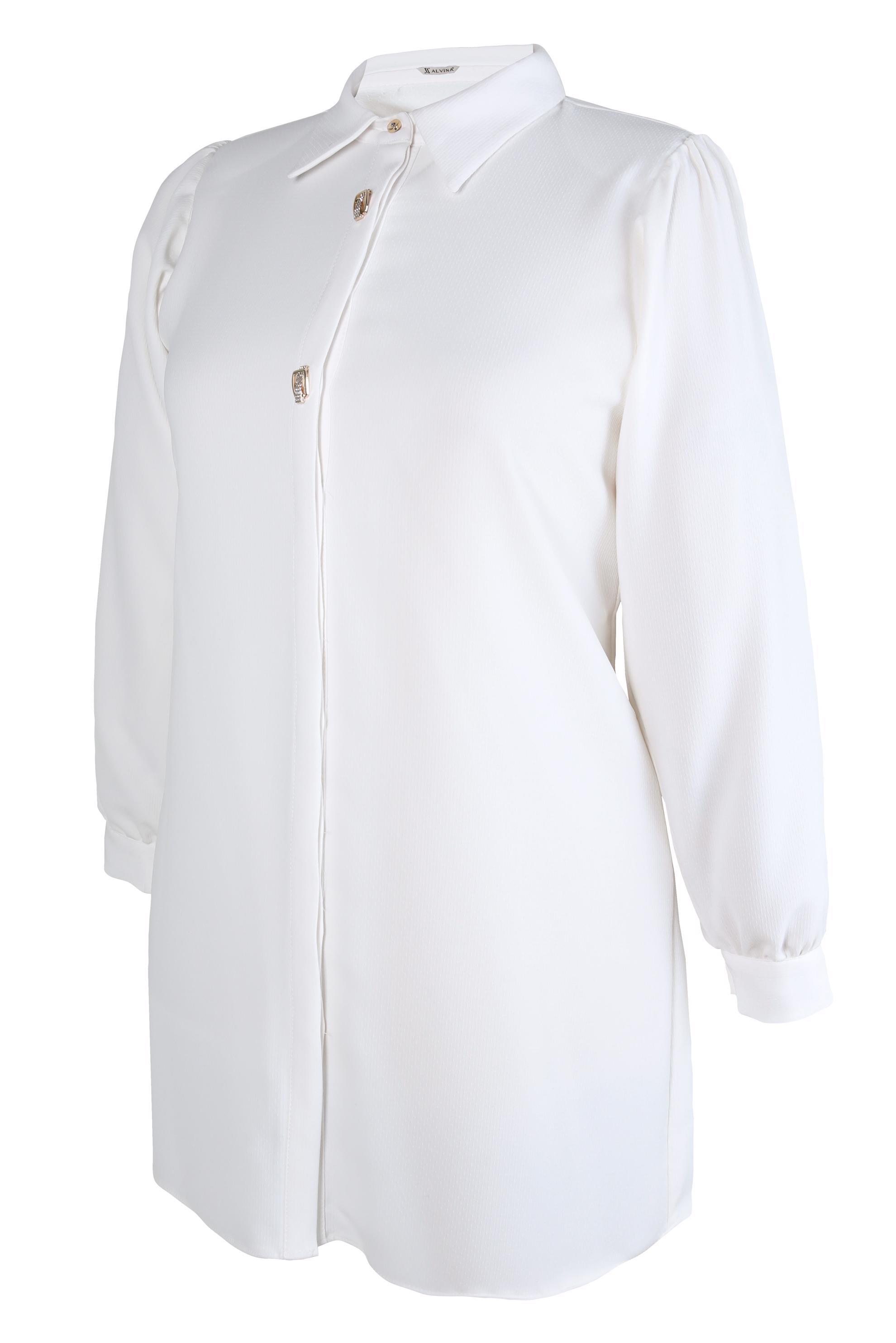 Hijab clothing WHITE TUNIC WITH ACCESSORY DETAIL 20480