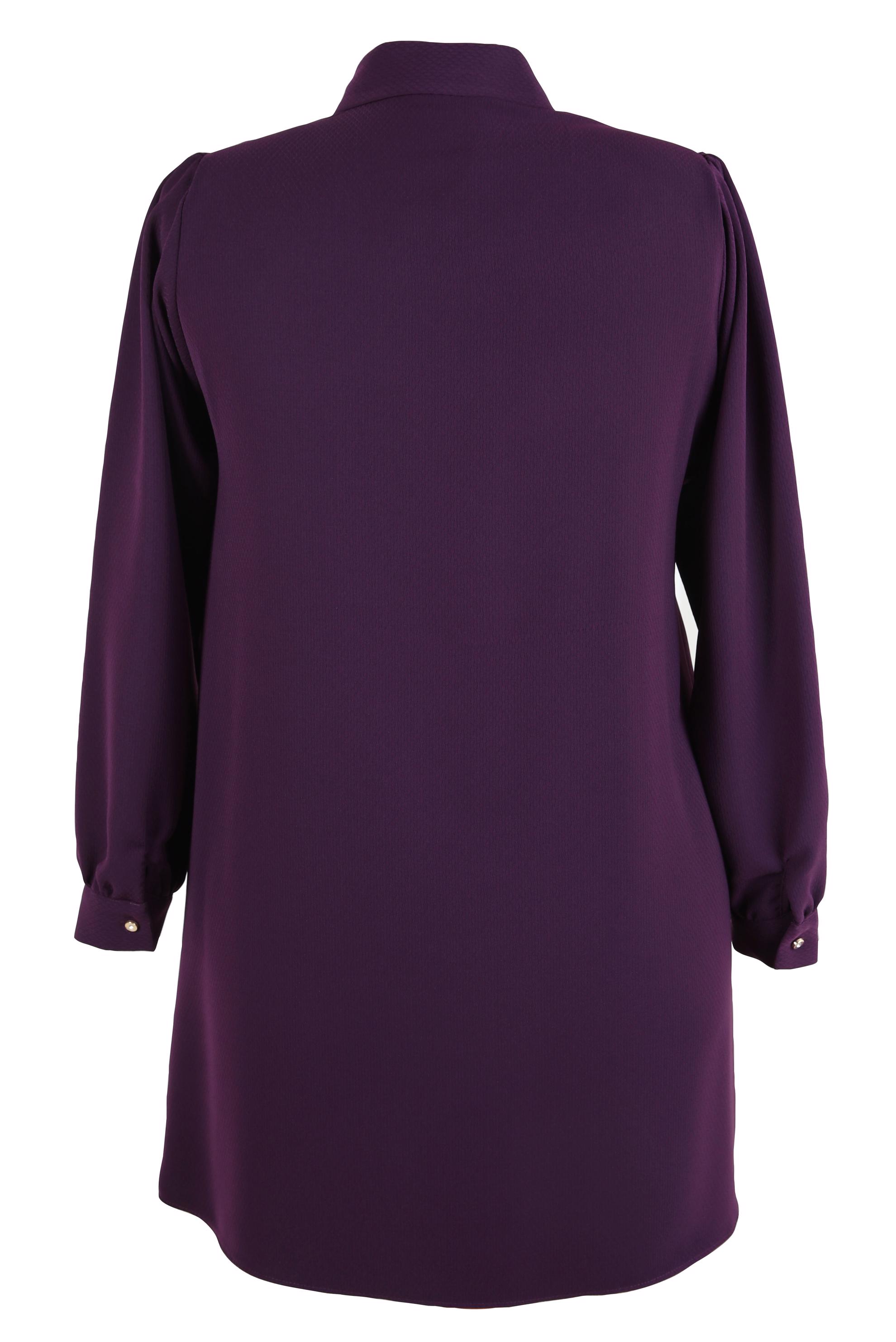 Hijab clothing PURPLE TUNIC WITH ACCESSORY DETAIL 20480