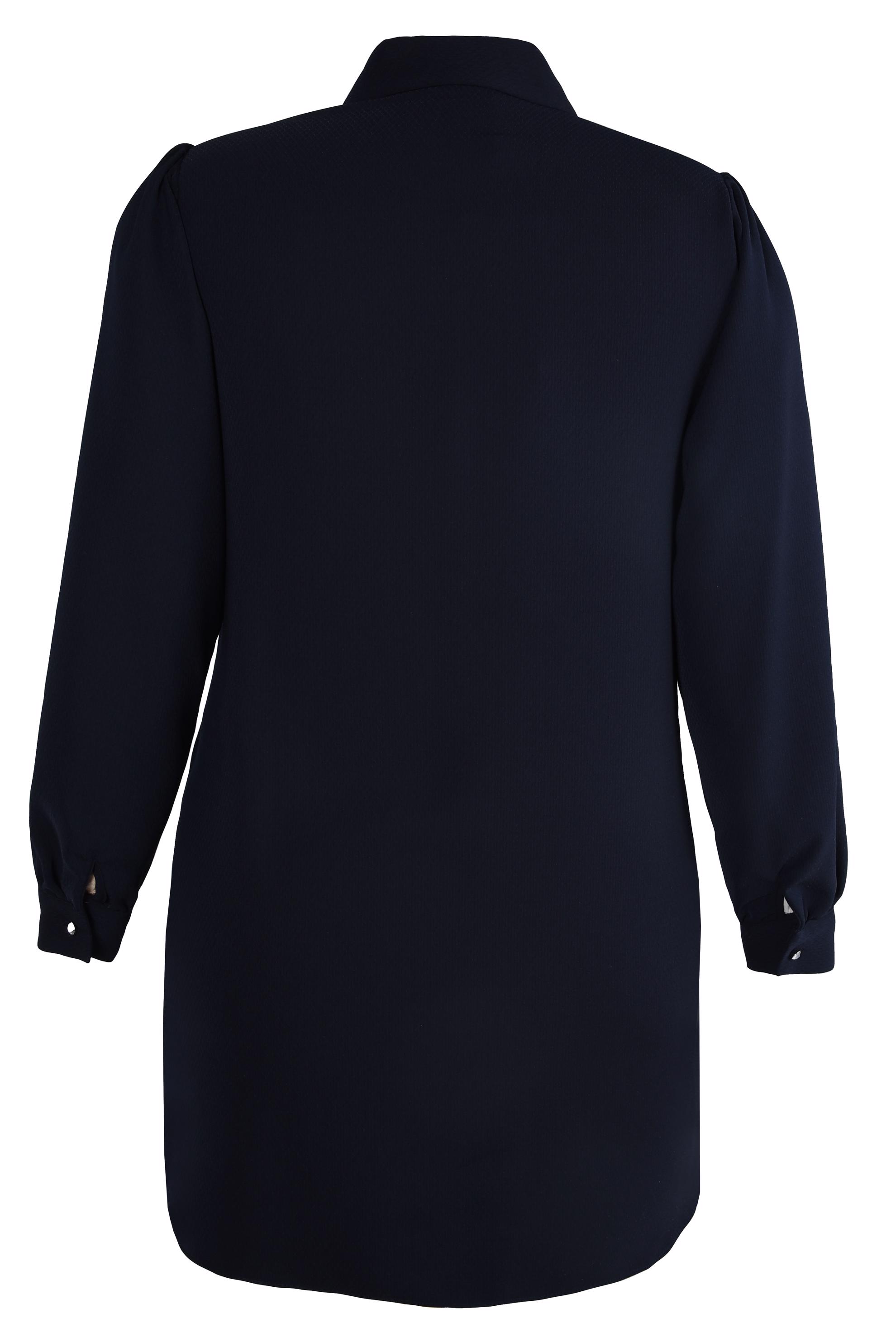 Vêtements hijab BLEU MARINE TUNIQUE AVEC DÉTAIL ACCESSOIRE 20480