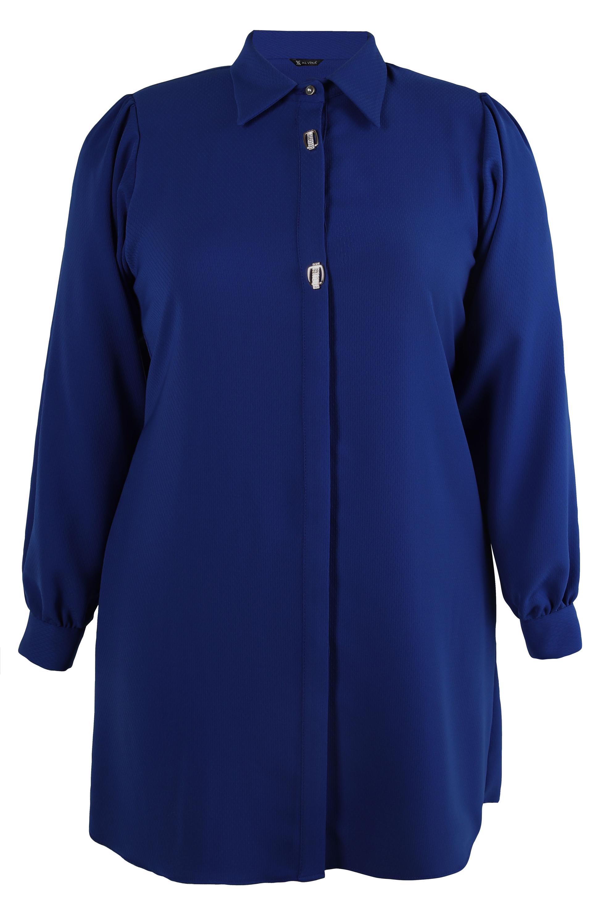 Hijab clothing NAVY BLUE TUNIC WITH ACCESSORY DETAIL 20480